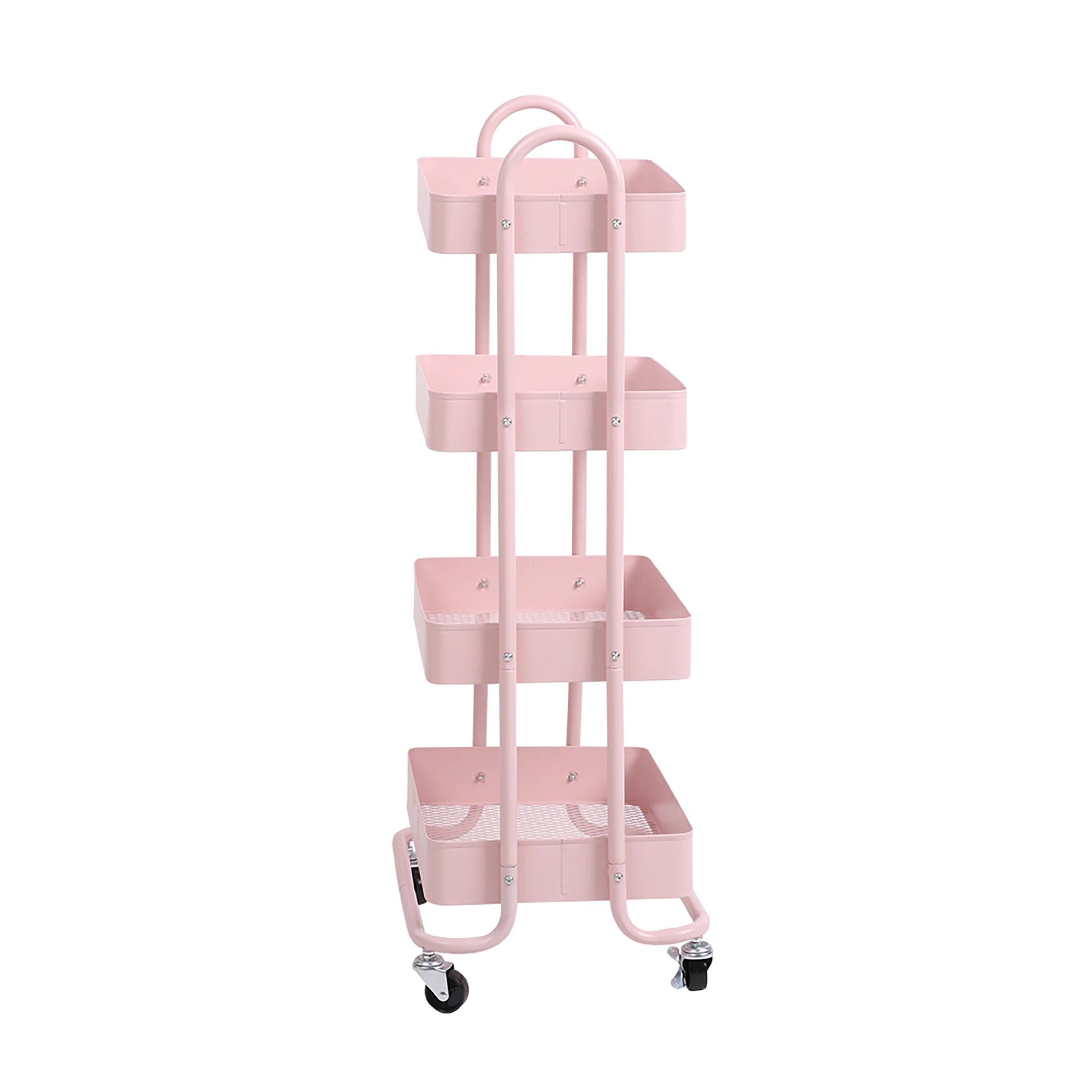 7 Levede 4 Tiers Storage Trolley Pink, 7 of 7