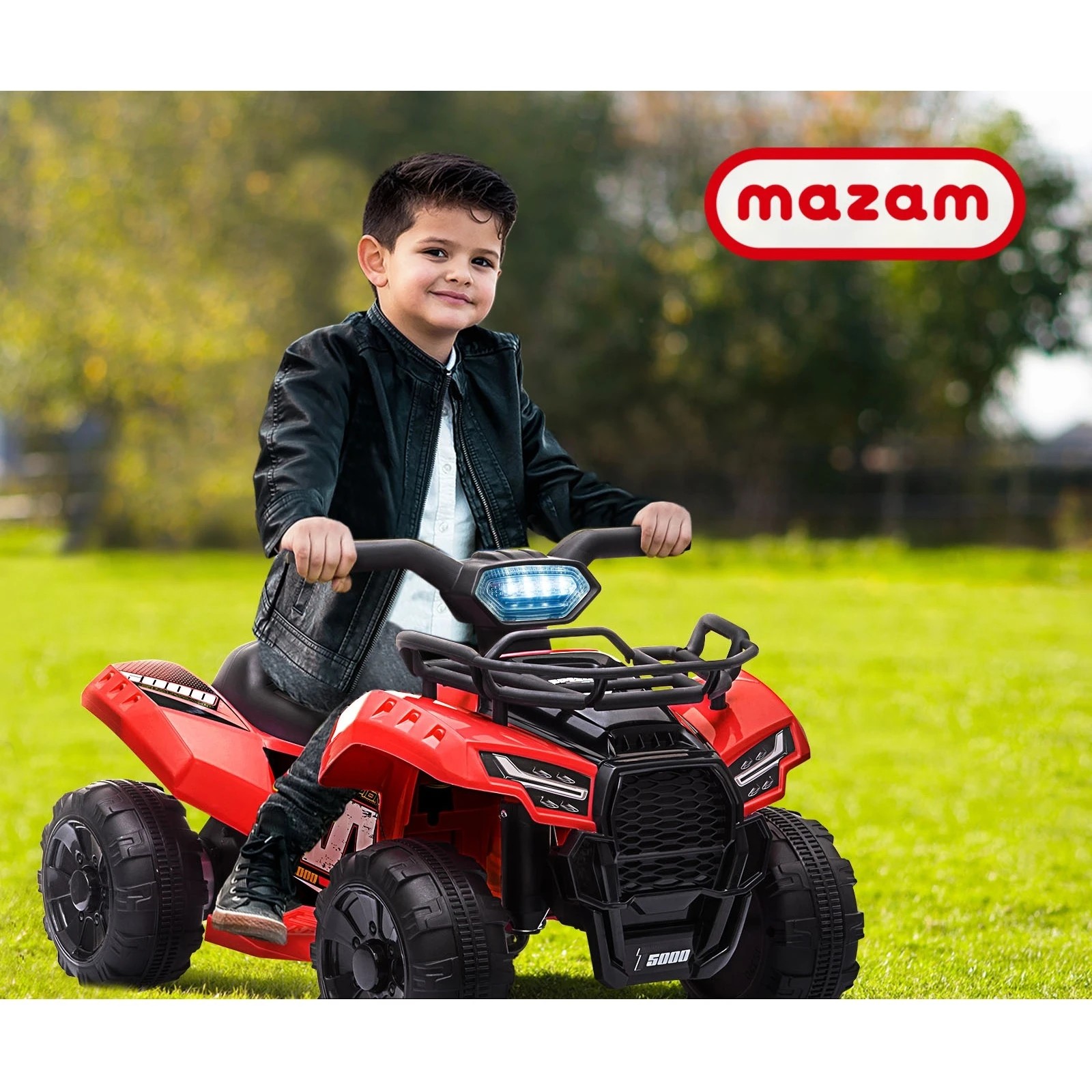 7 Mazam Ride On Car Electric Atv Bike Vehicle For Toddlers Kids Rechargeable
 - Red, 7 of 10