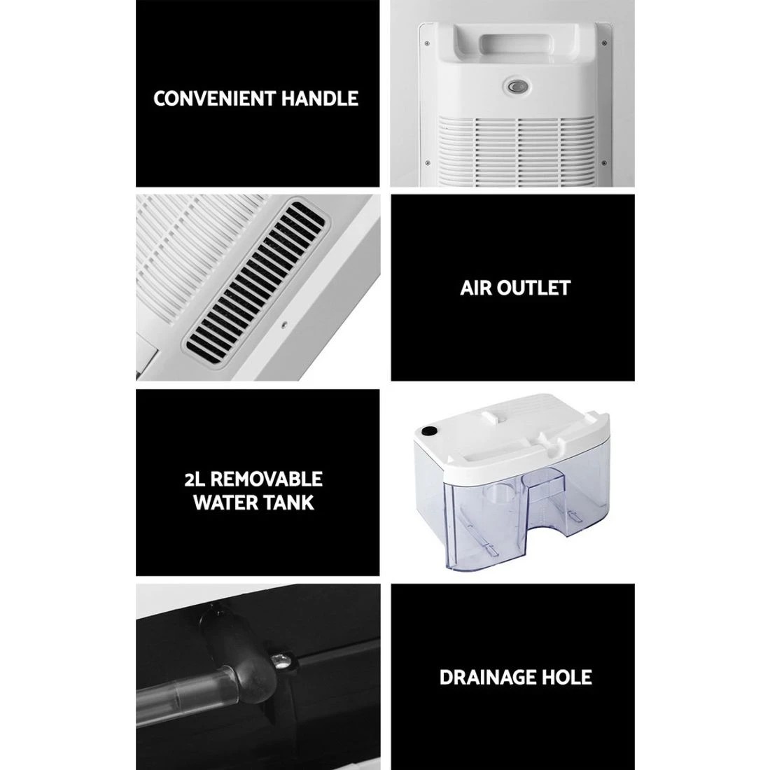 7 Devanti Dehumidifier 2L Air Purifier - White, 7 of 7