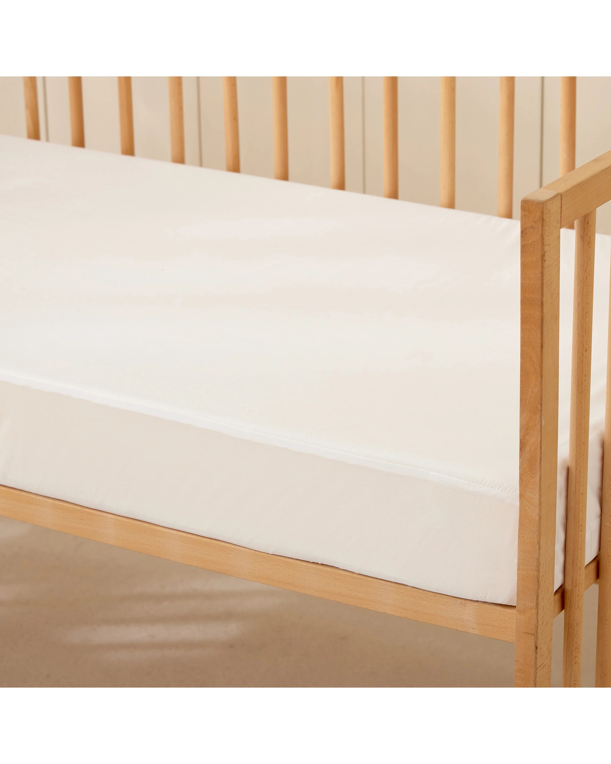 6 Dreamaker Baby Soft Waterproof  Mattress Protector - COT Standard Size - White, 6 of 8