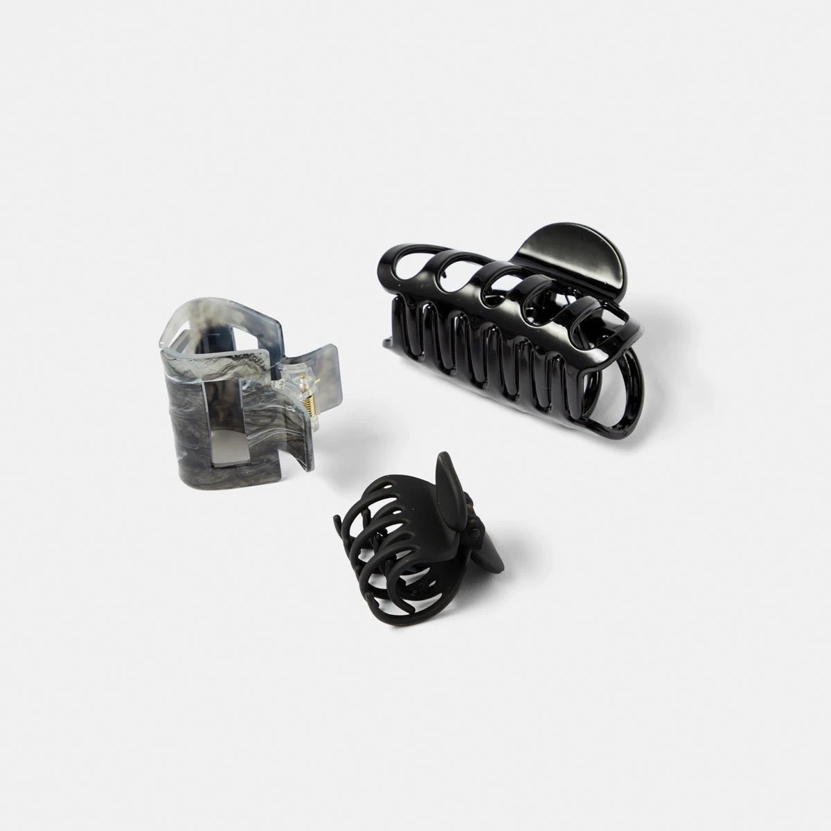 2 3 Pack Mix Statement Claw Hair Clips, 2 of 3