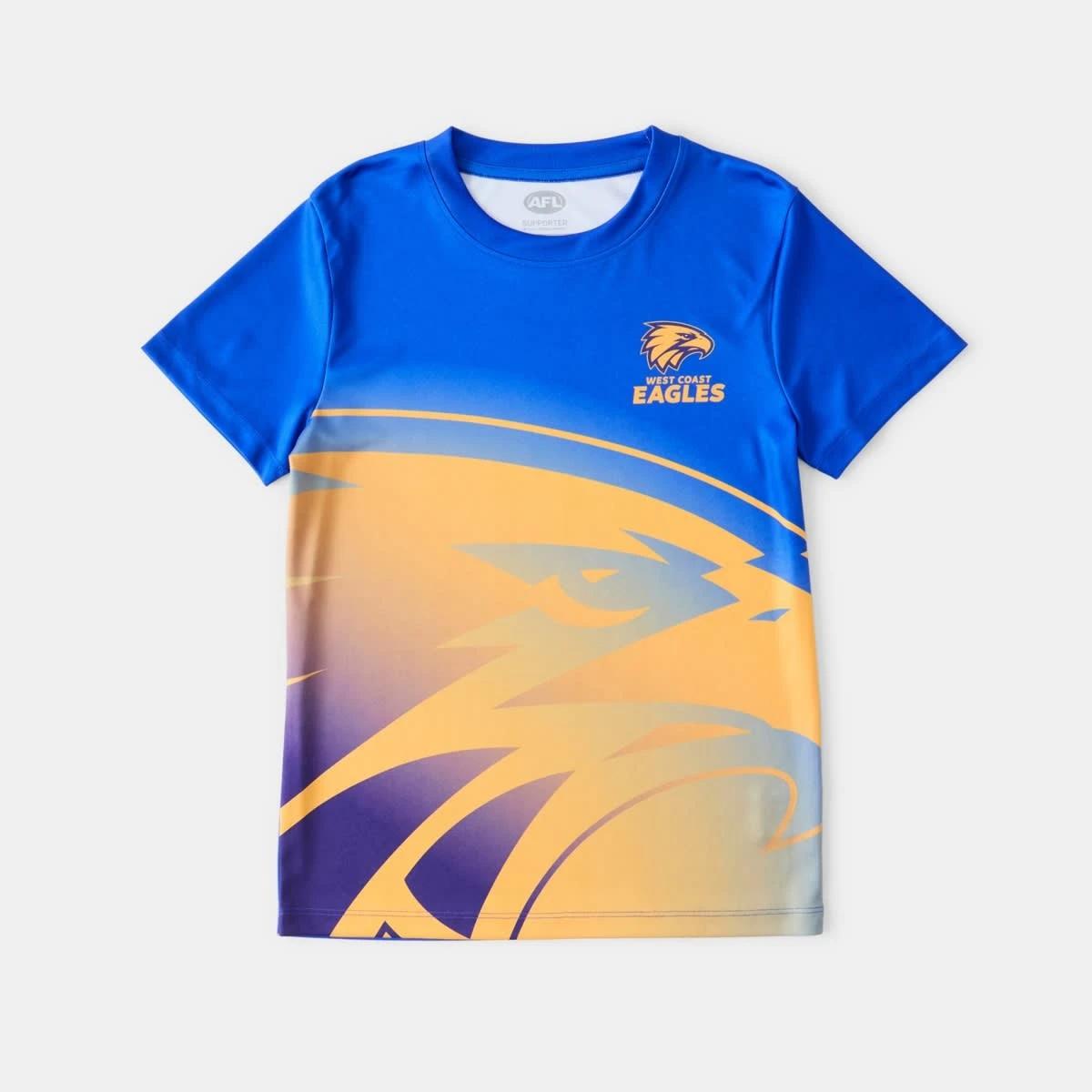 8 Official AFL Kids Training T-shirt West Coast, 8 of 9