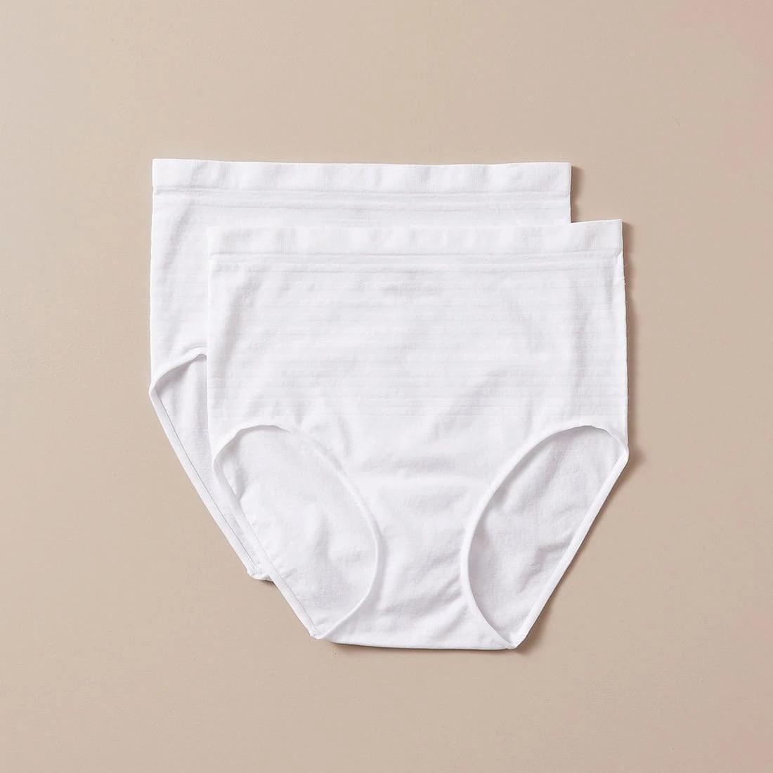 1 Target 2 Pack Matte And Shine Seamfree Full Briefs WHITE, 1 of 4