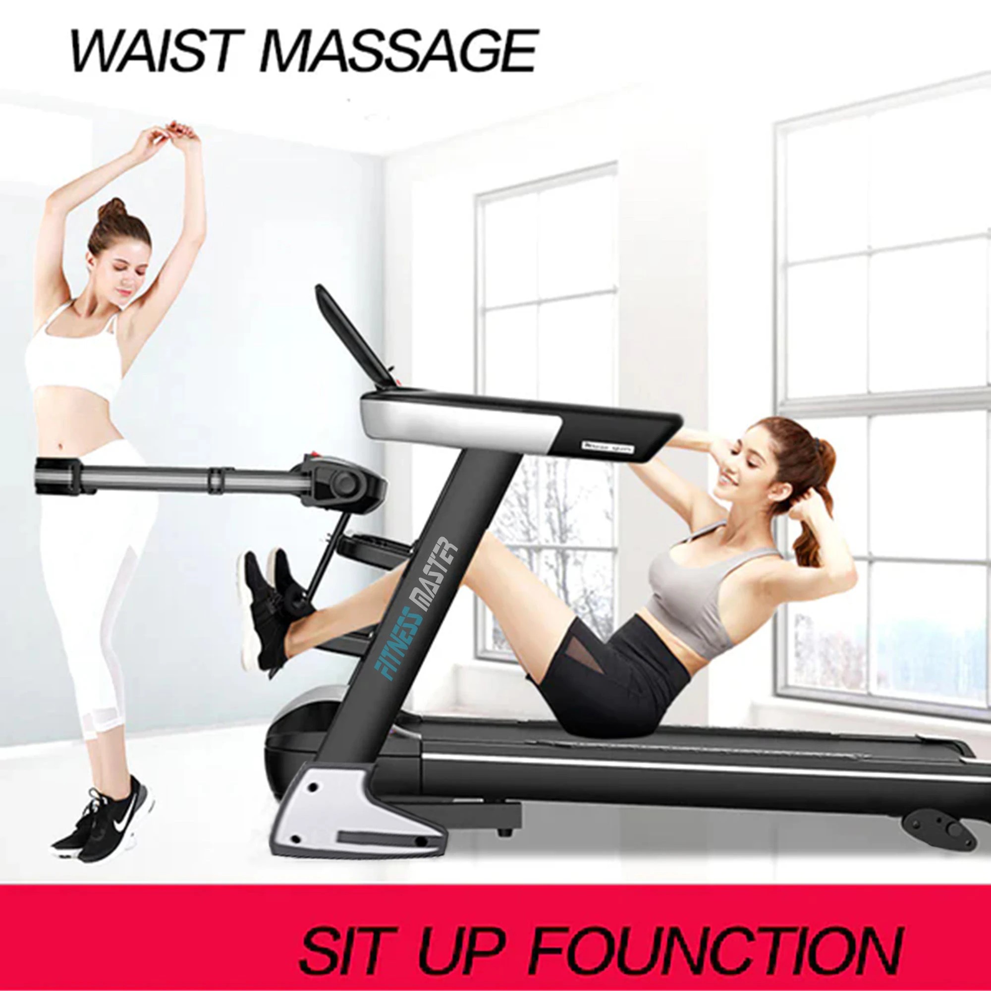 7 Fitness Master Multifunctional Electric Treadmill Pulse Sensor Fitness Home Gym, 7 of 7