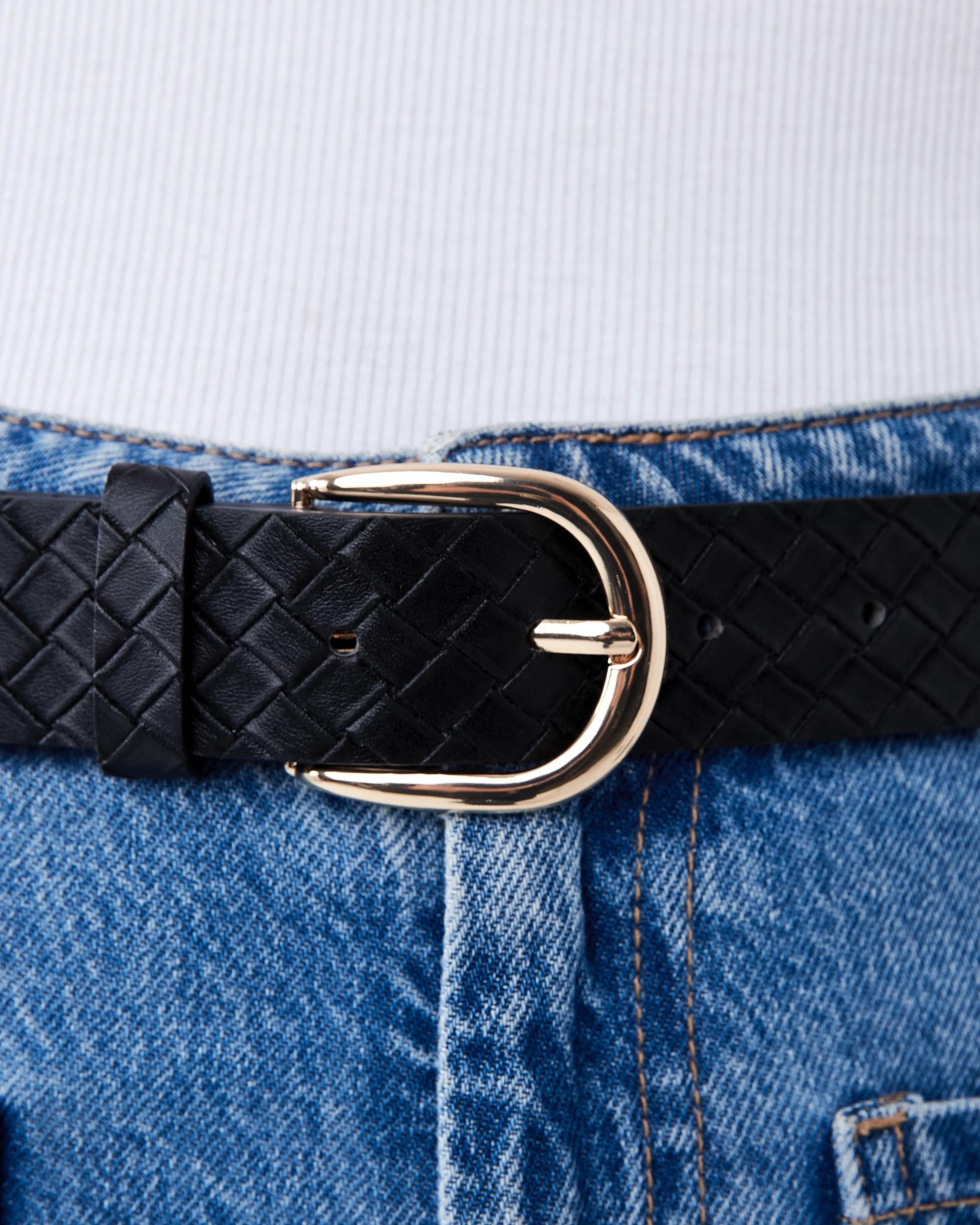 4 Weave Effect Belt Black, 4 of 4