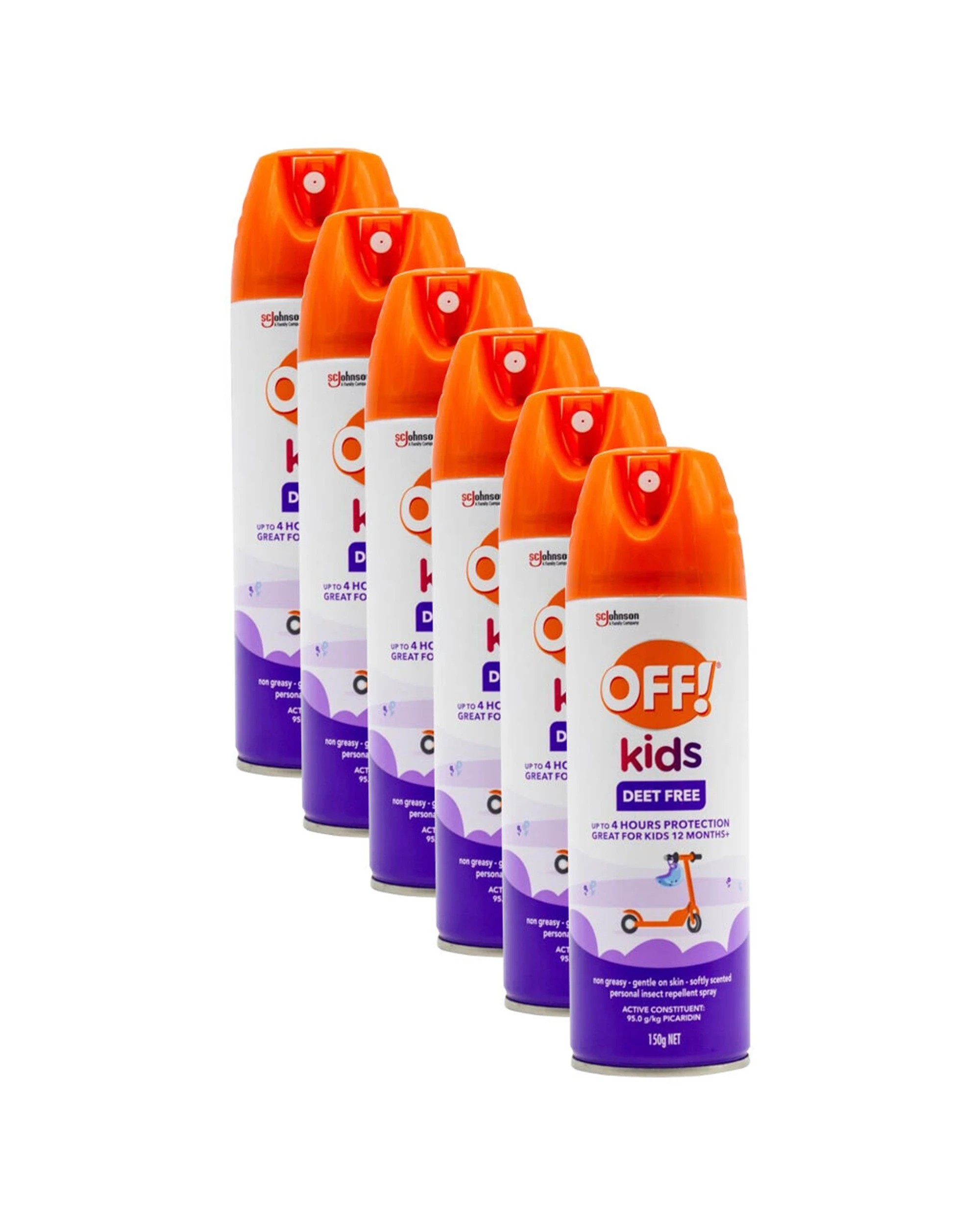 1 Off 6pk Insect Repellent Kids Deet Formula Bottle Spray 12m Plus 150g - Multi, 1 of 4