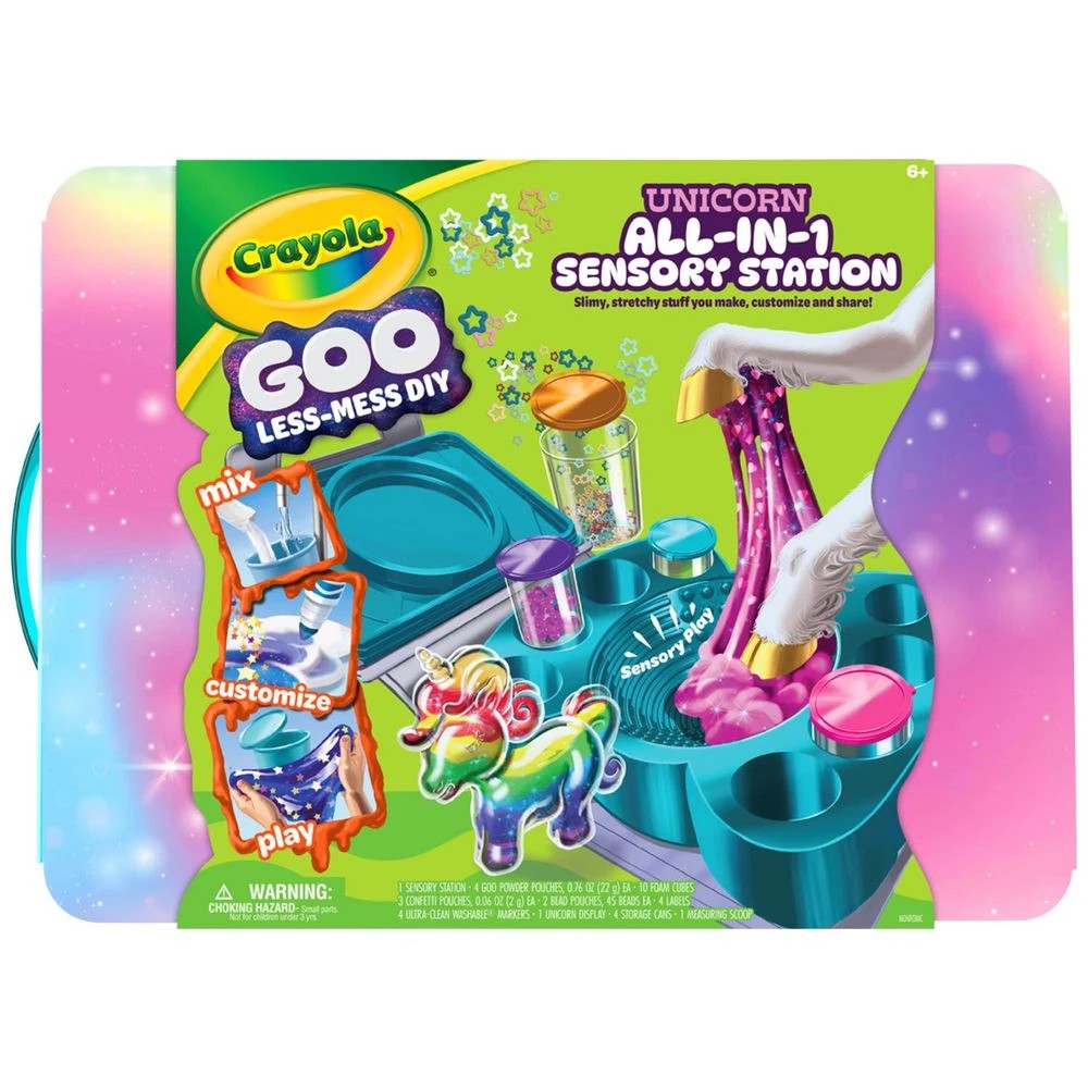 1 Crayola Goo All-in-1 Sensory Station Unicorn, 1 of 6