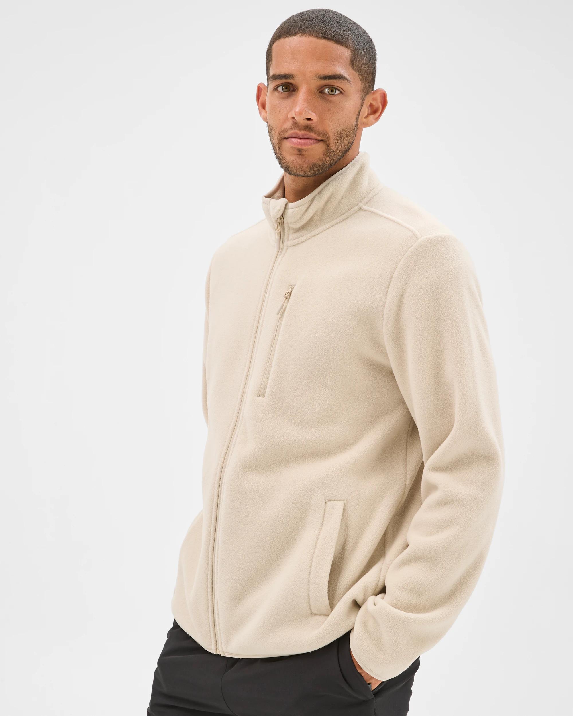 4 Target Active Active Polar Fleece Zip Through Jacket ECRU, 4 of 6