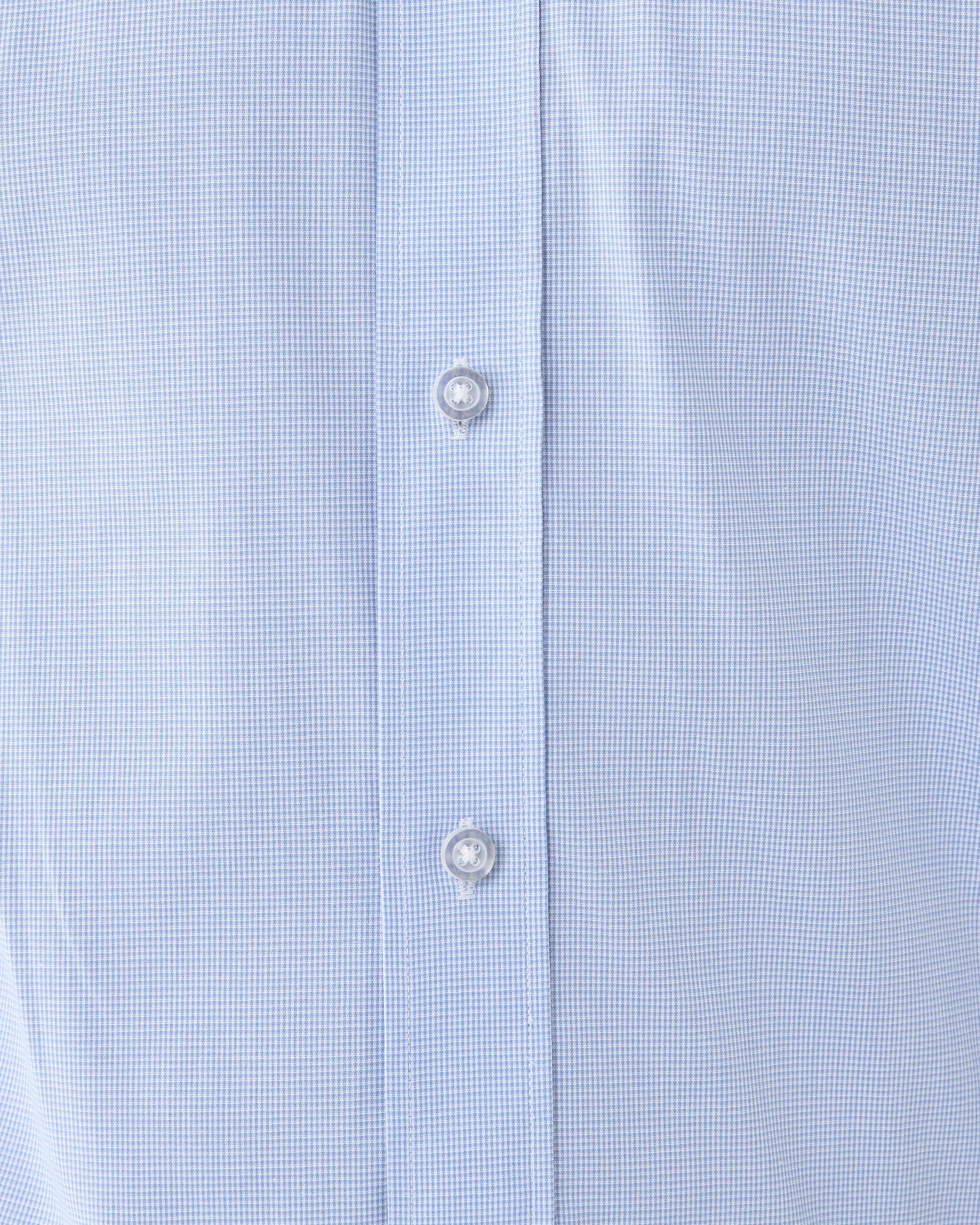 6 Workwear Long Sleeve Business Shirt Blu Micro, 6 of 7