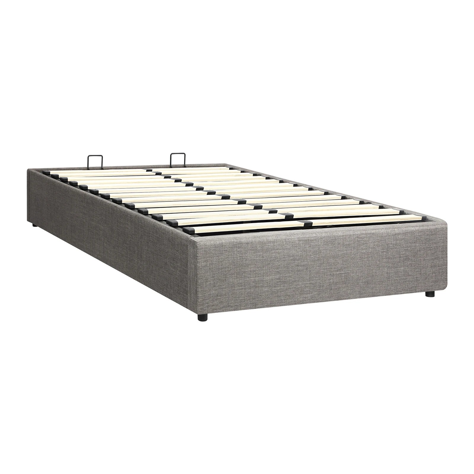 7 Oikiture Bed Frame King Single Size Gas Lift Base With Storage
 - Grey, 7 of 10