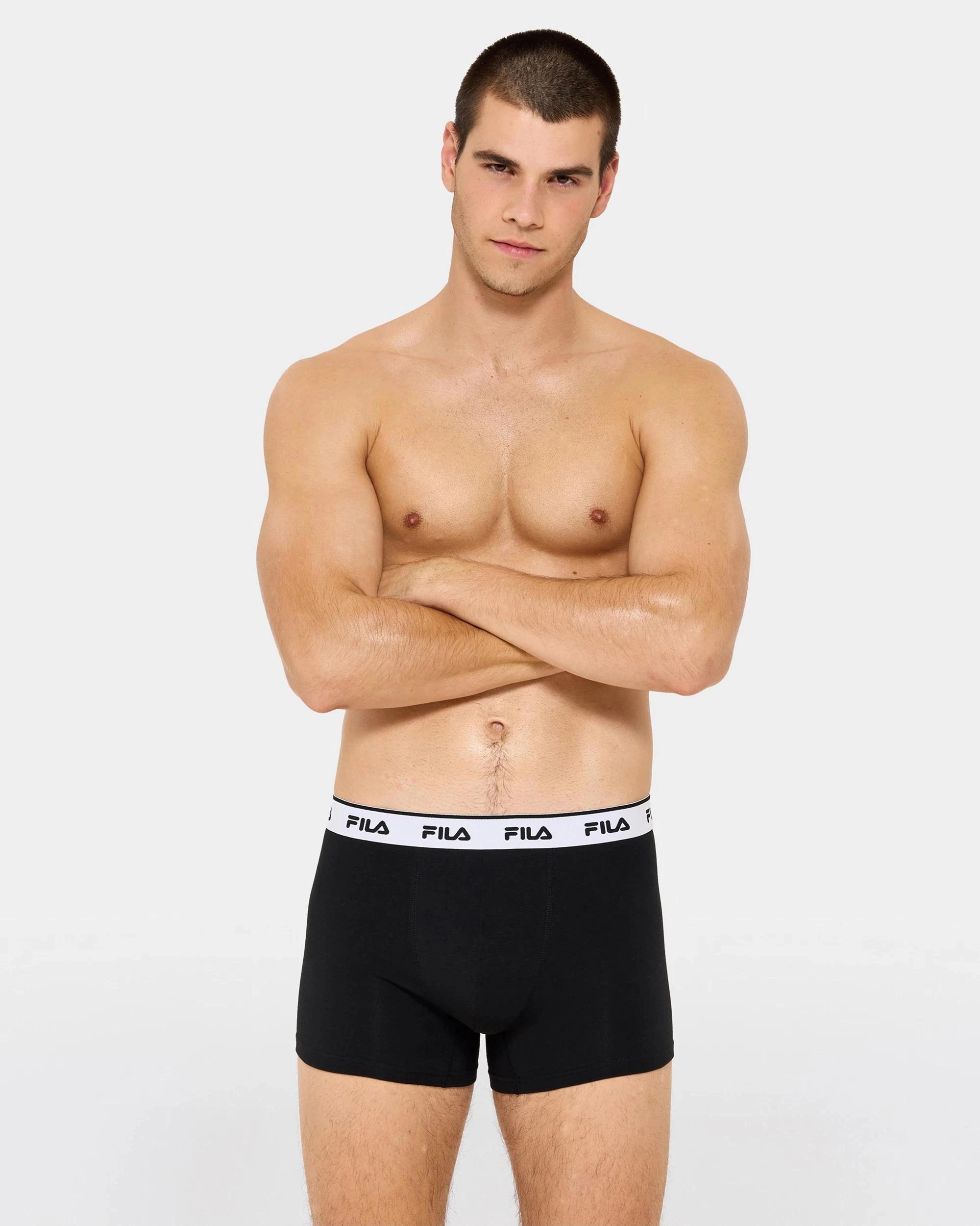 2 3 Pack Rome Sports Trunks - Fila BLACK, 2 of 3