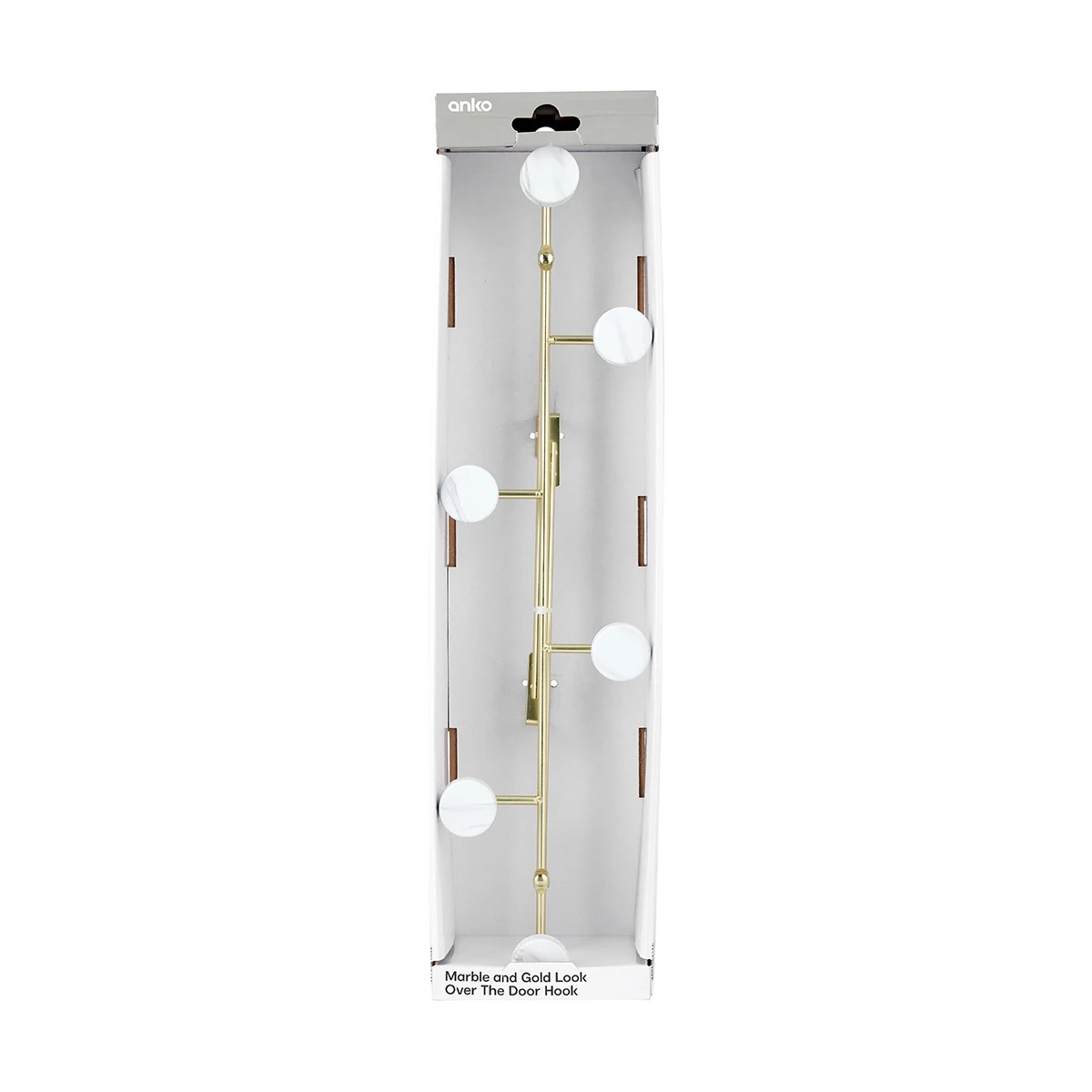 8 Marble and Gold Look Over The Door Hook, 8 of 9