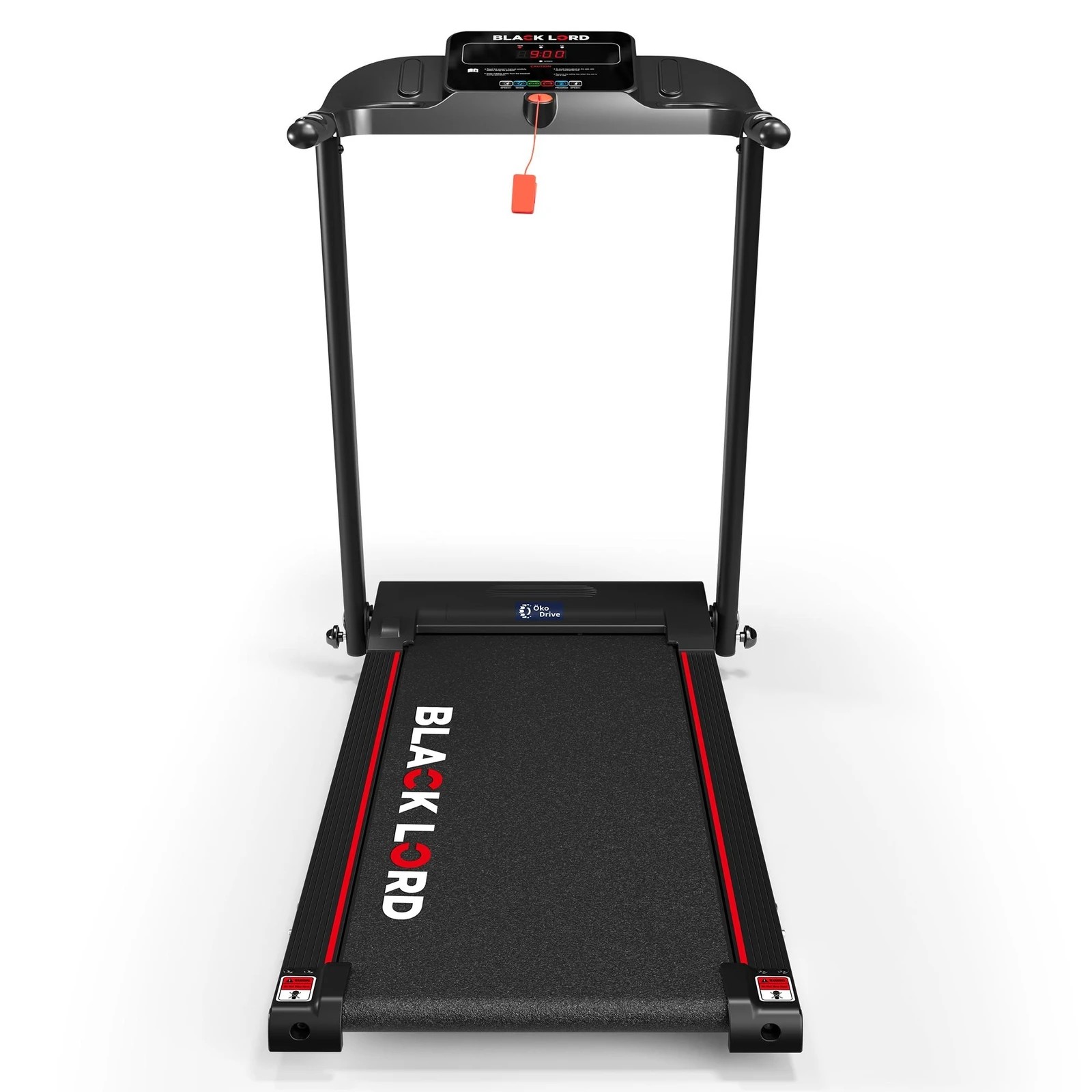 8 Black Lord Treadmill Electric Exercise Running Machine Incline Foldable 380mm, 8 of 10