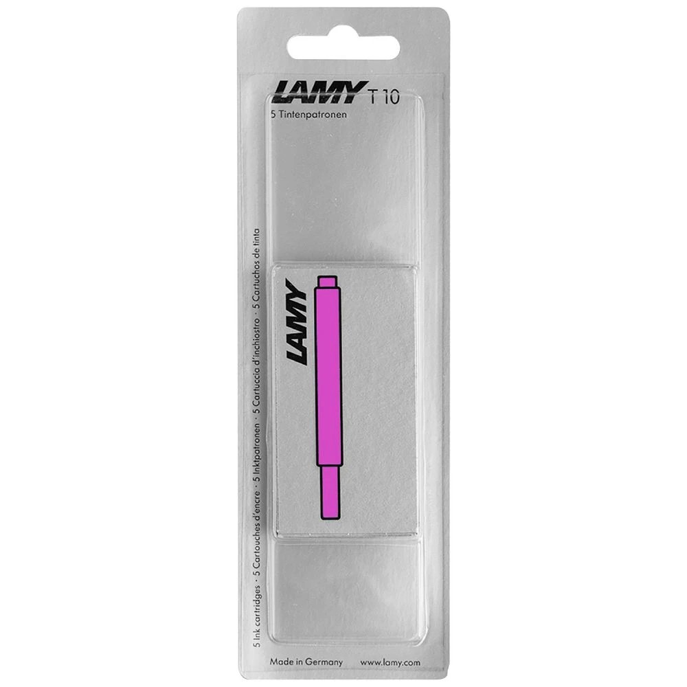 1 LAMY T10 Fountain Pen Ink Cartridge Violet 5 Pack, 1 of 3