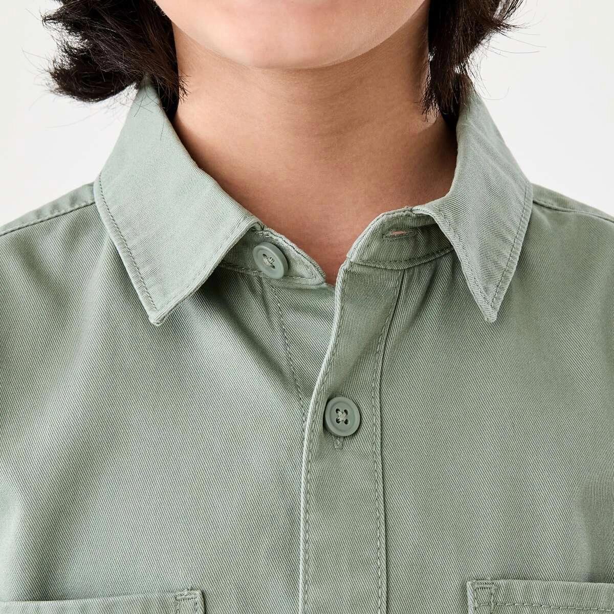 4 Twill Utility Overshirt Lpad Green, 4 of 10