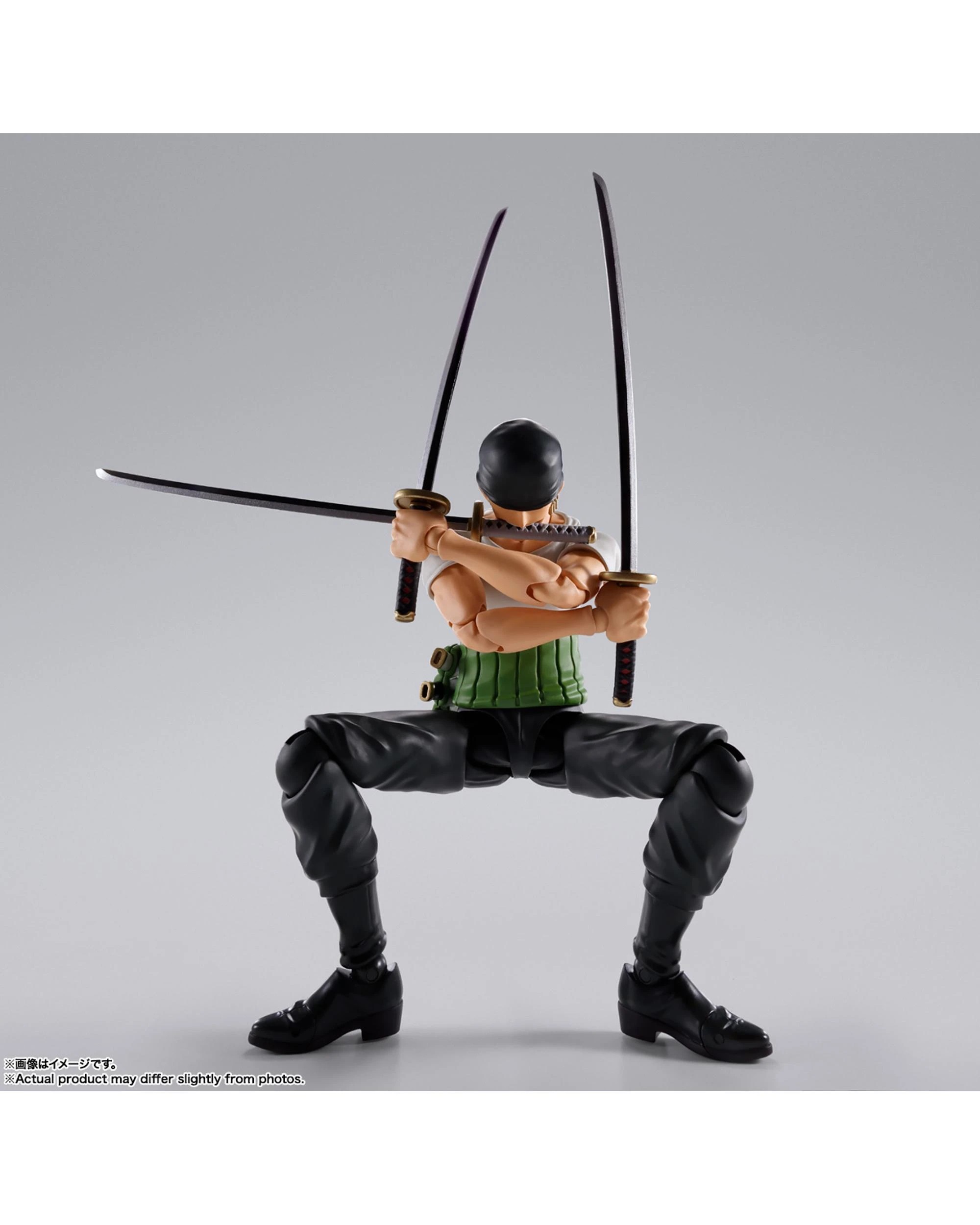 8 Tamashii Nations S.H. Figuarts One Piece Roronoa Zoro Romance Dawn Figure, 8 of 9