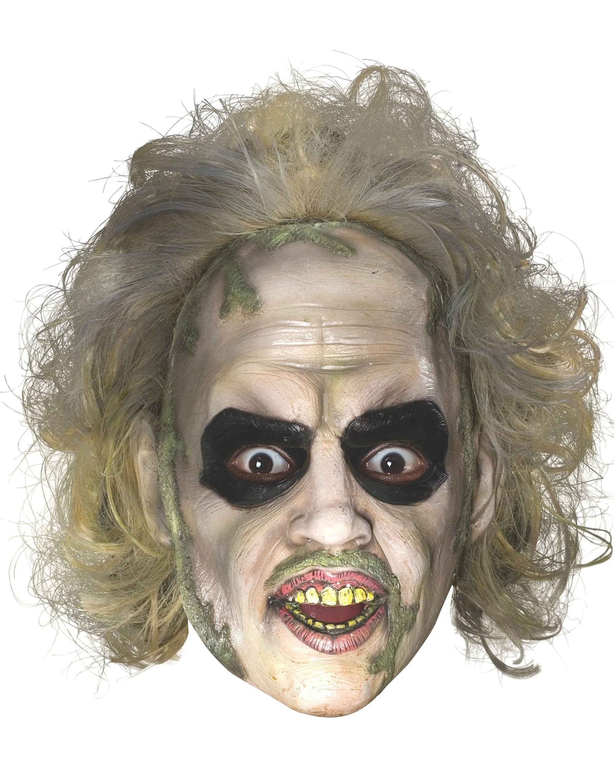 1 Beetlejuice Vinyl Mask With Hair Adult 80s Costume - Multi, 1 of 1
