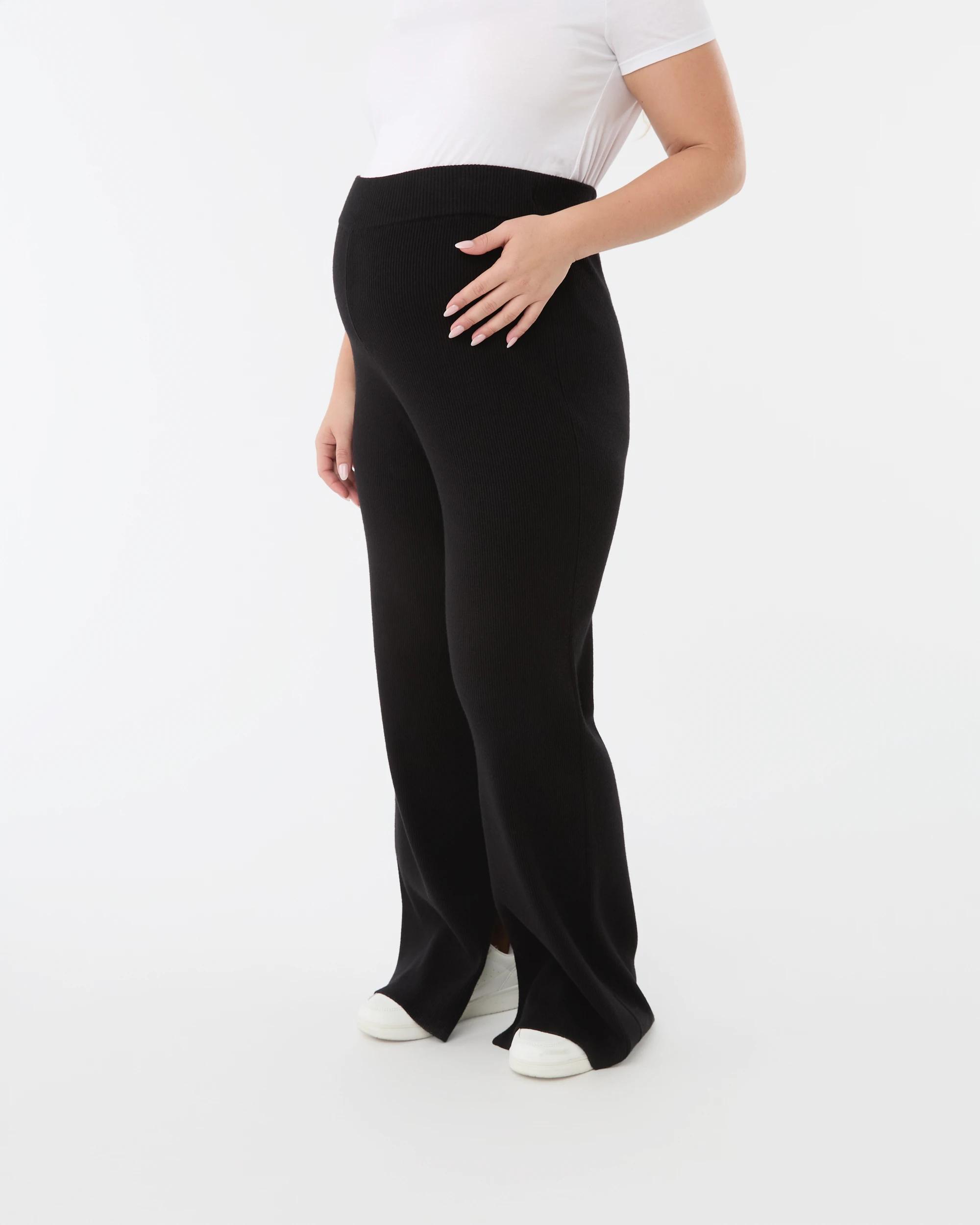 2 Maternity Knit Pants Black, 2 of 5