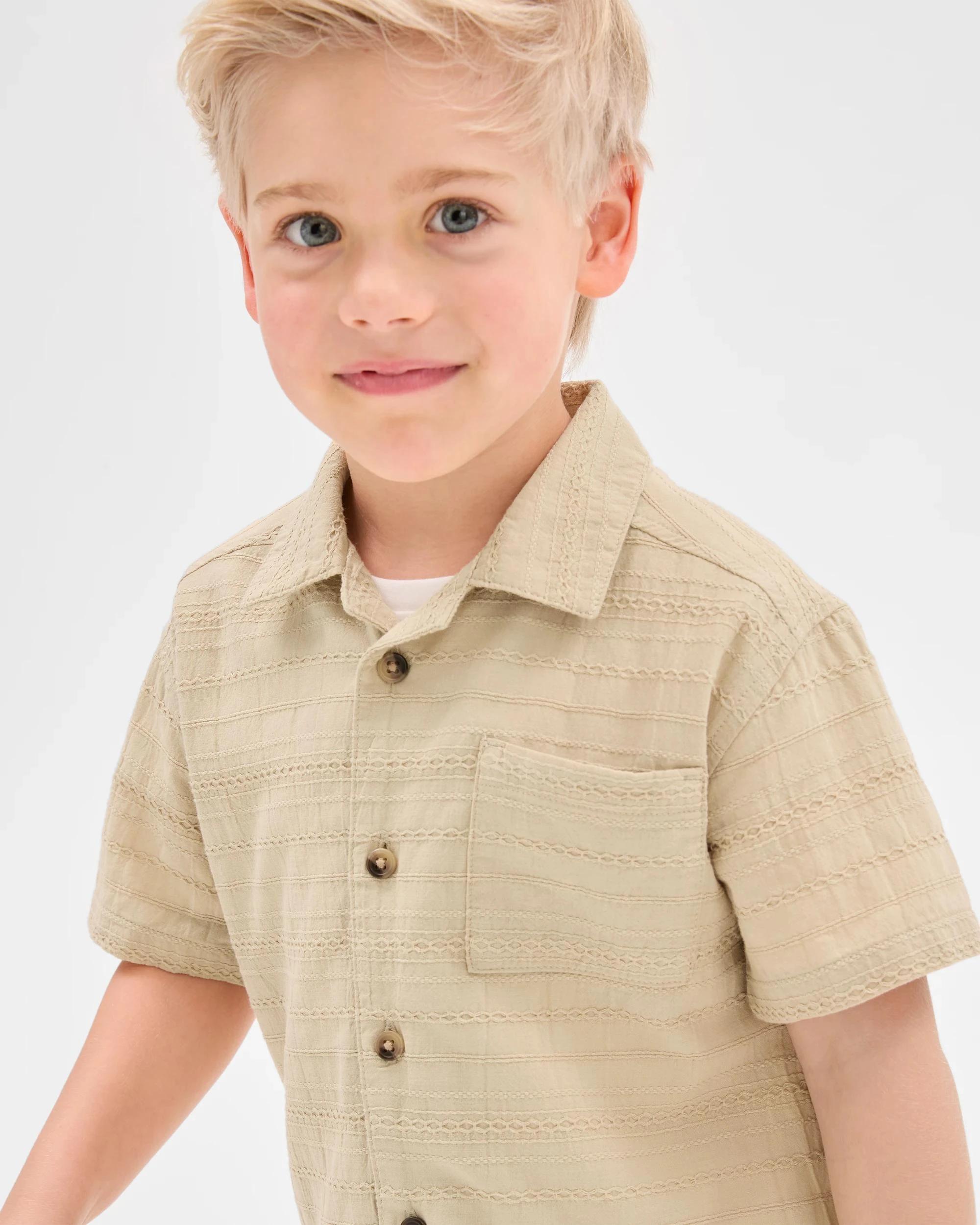 3 Target Australian Cotton Rich Shirt and Shorts 2 Piece Set NEUTRAL, 3 of 7