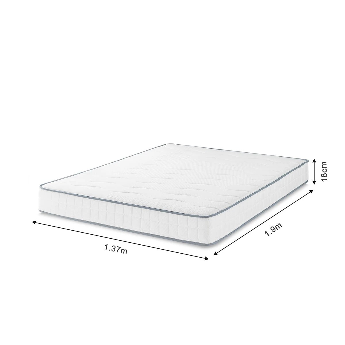 11 18cm Double Bed Bonnell Viscolatex Memory Foam Mattress, 11 of 11