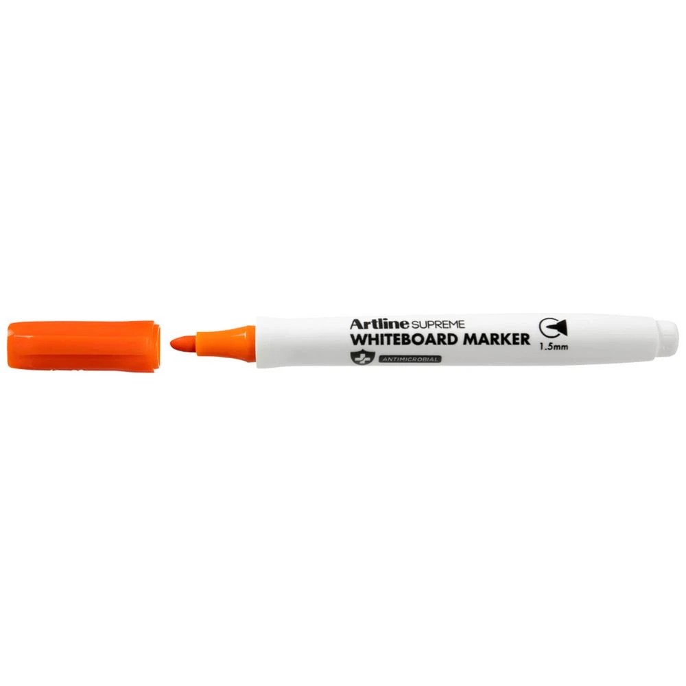 1 Artline Supreme Whiteboard Marker Bullet Orange, 1 of 3