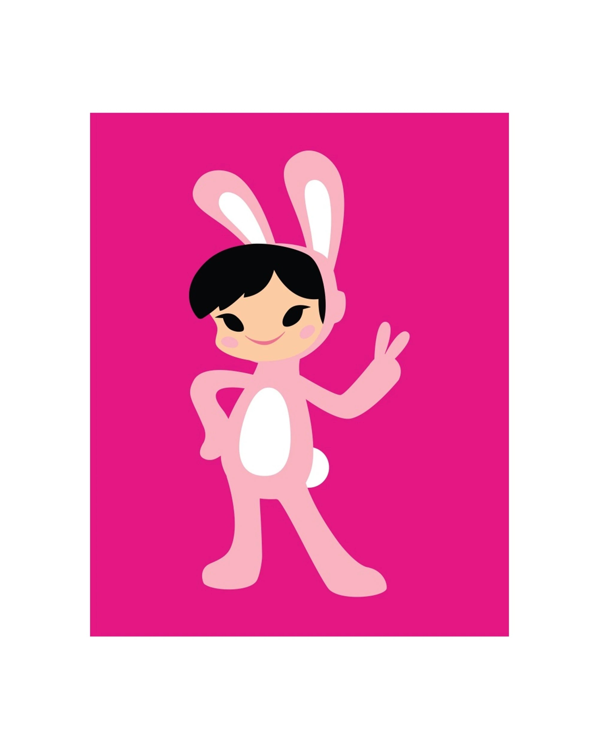 4 Verb X Paul Frank Skateboard 8.25" Deck Premium Maple Core Bunny Girl, 4 of 4