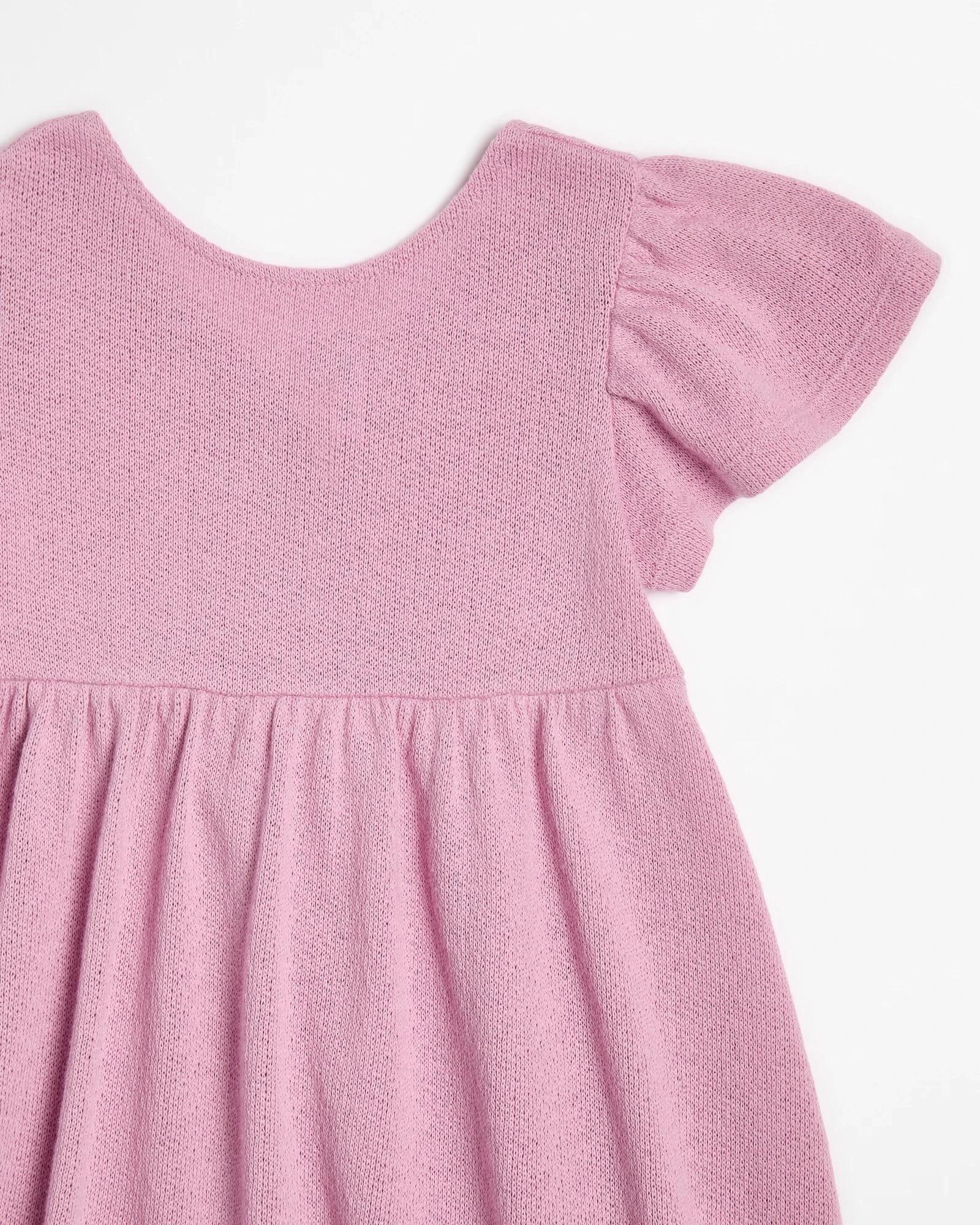 2 Target Australian Cotton Blend Textured Knit Dress PINK, 2 of 3