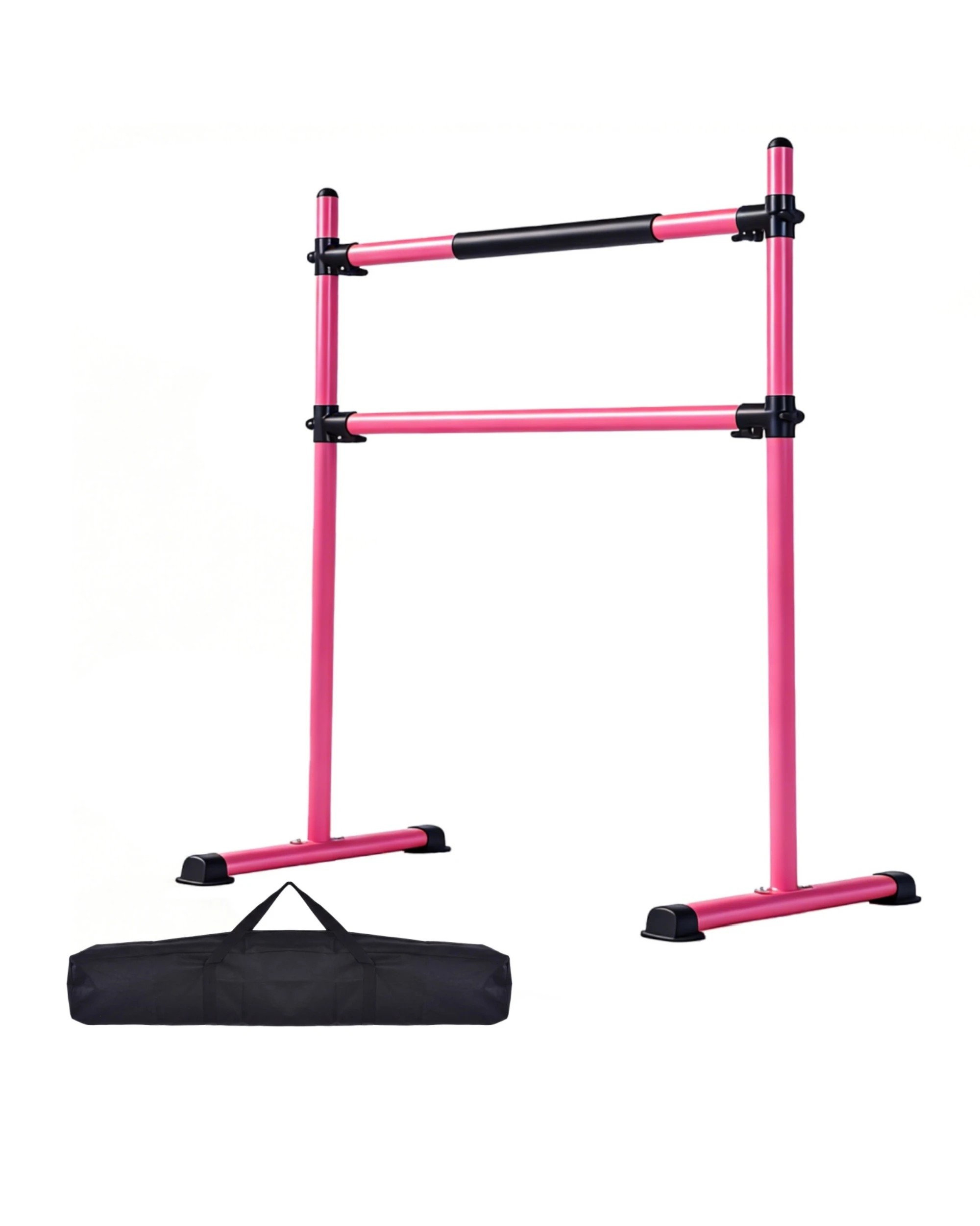 1 Advwin Double Ballet Barre, Height Adjustable Stretch Dance Bar with Carry Bag for Home, Studio & Gym, 1 of 7