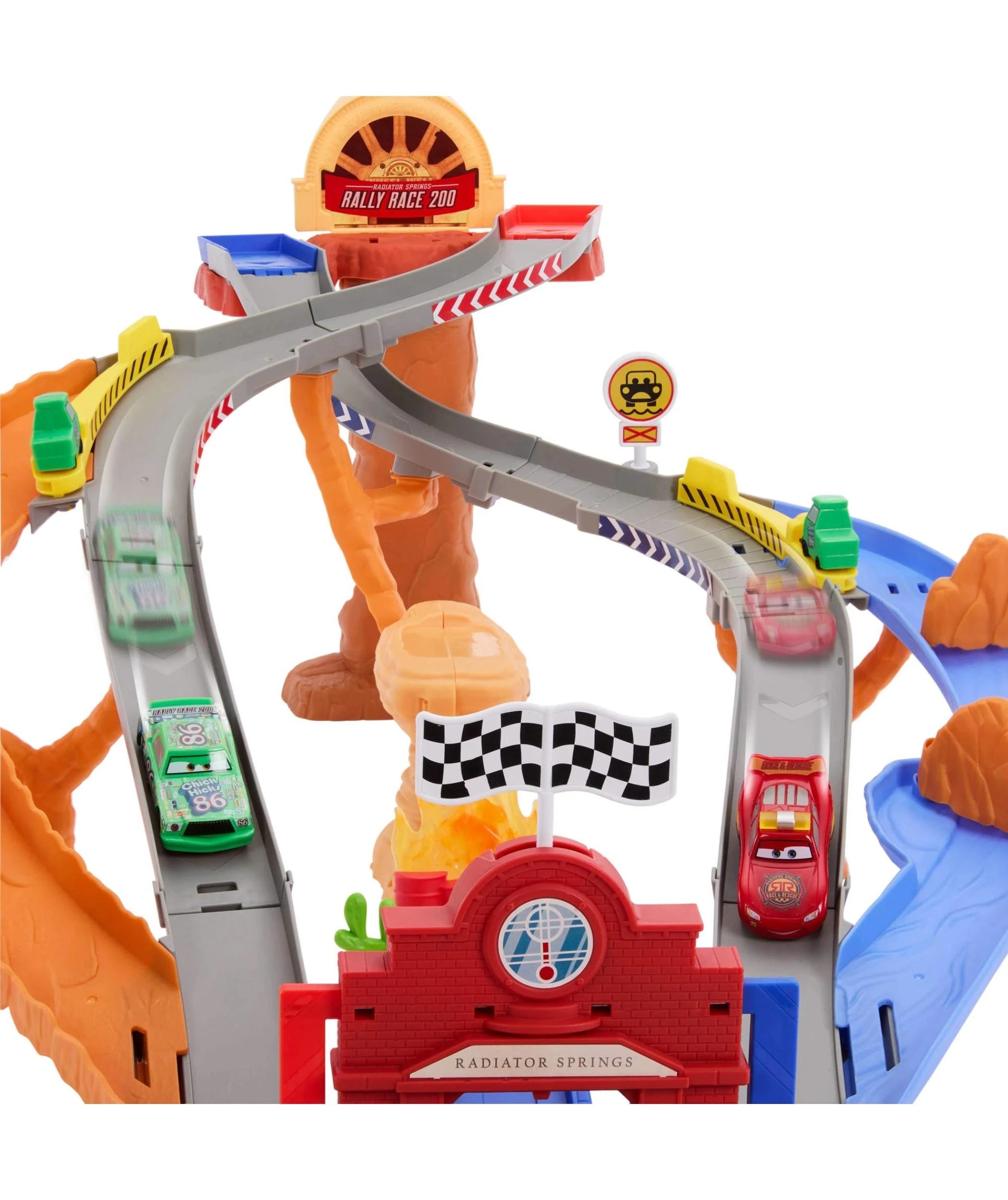 2 Disney and Pixar Cars Radiator Springs Race & Rescue Rescue Road Raceway Playset - Multi, 2 of 6