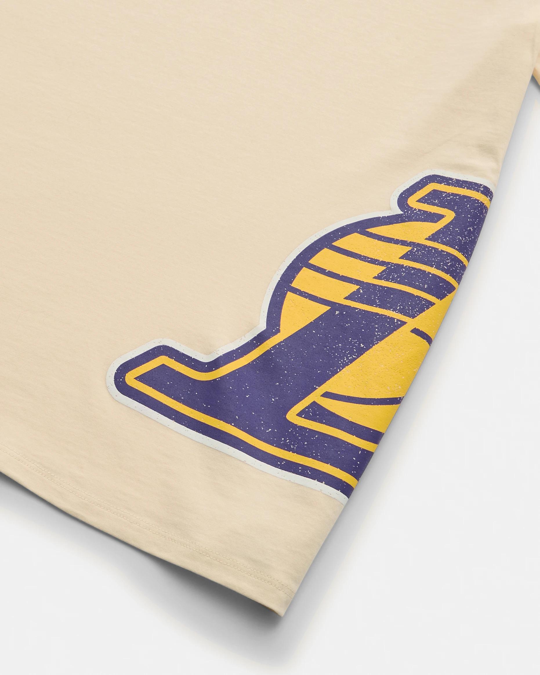 9 Official NBA Lounge T-shirt BEIGE LAKERS, 9 of 10