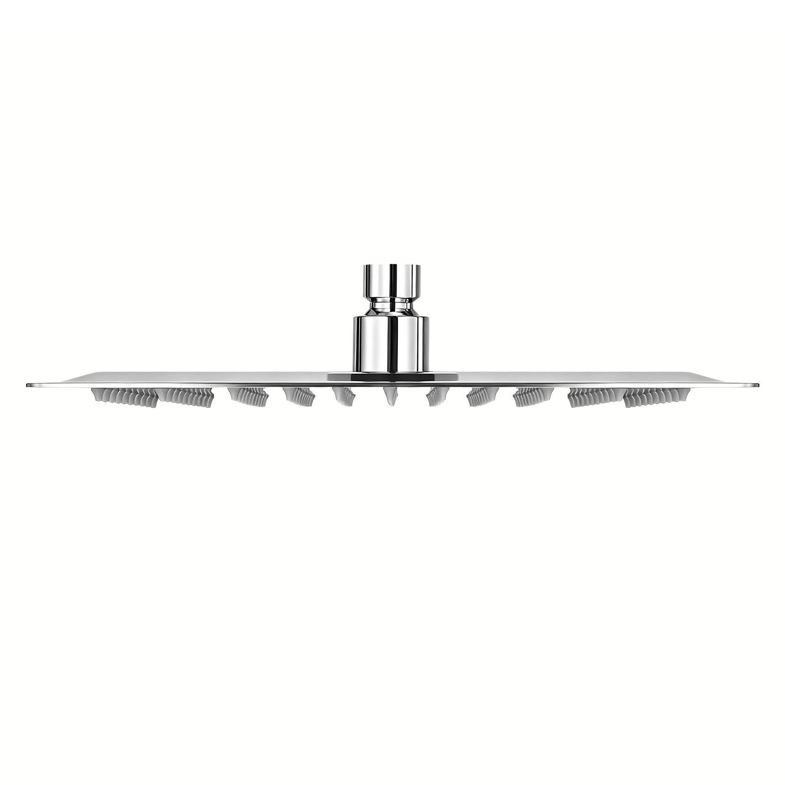1 Ausway WELS 10 Inch High Pressure Overhead Square Rainfall Shower Head Replacement 9LPM Water Saving System, 1 of 6