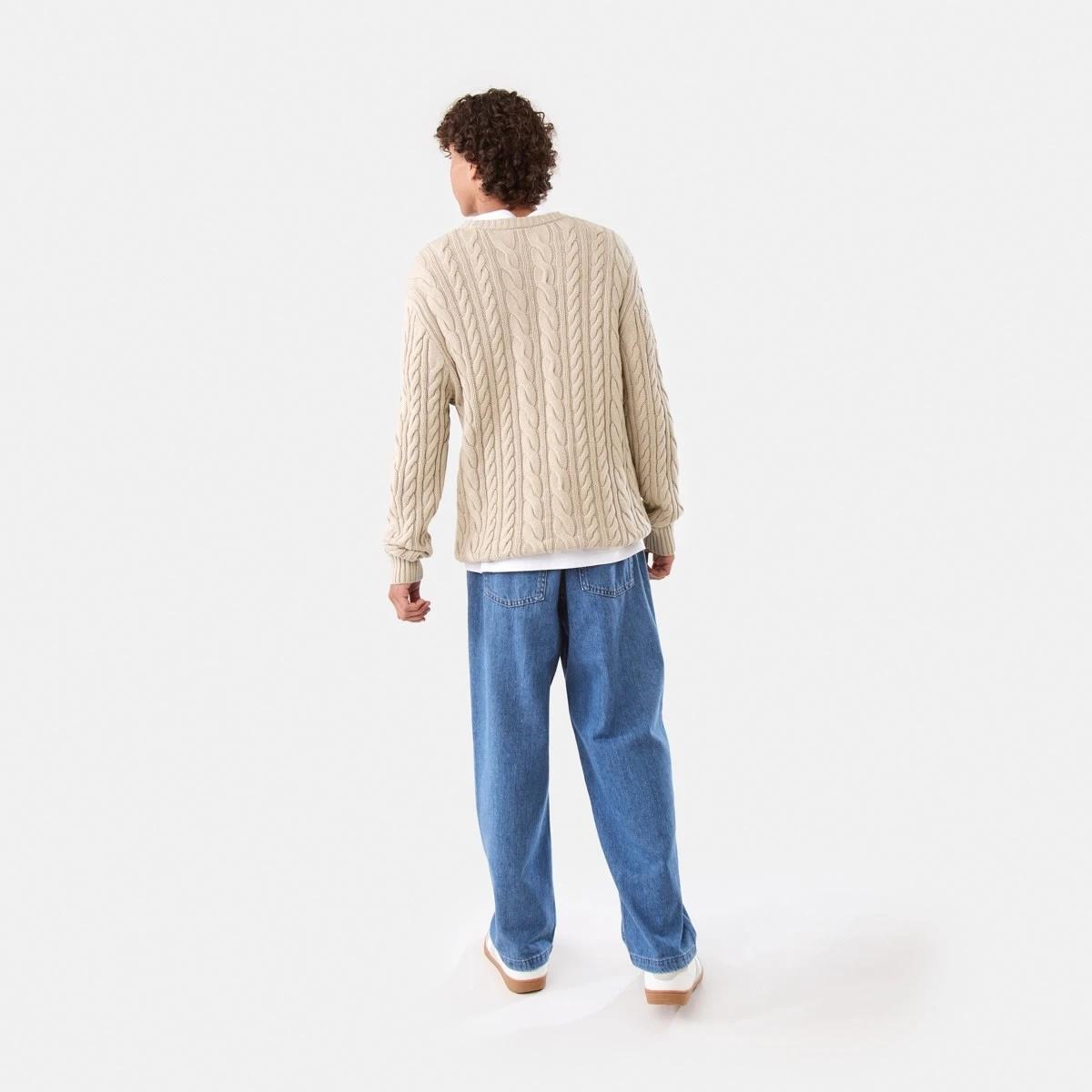 4 Cable Knit Jumper Bge String, 4 of 9