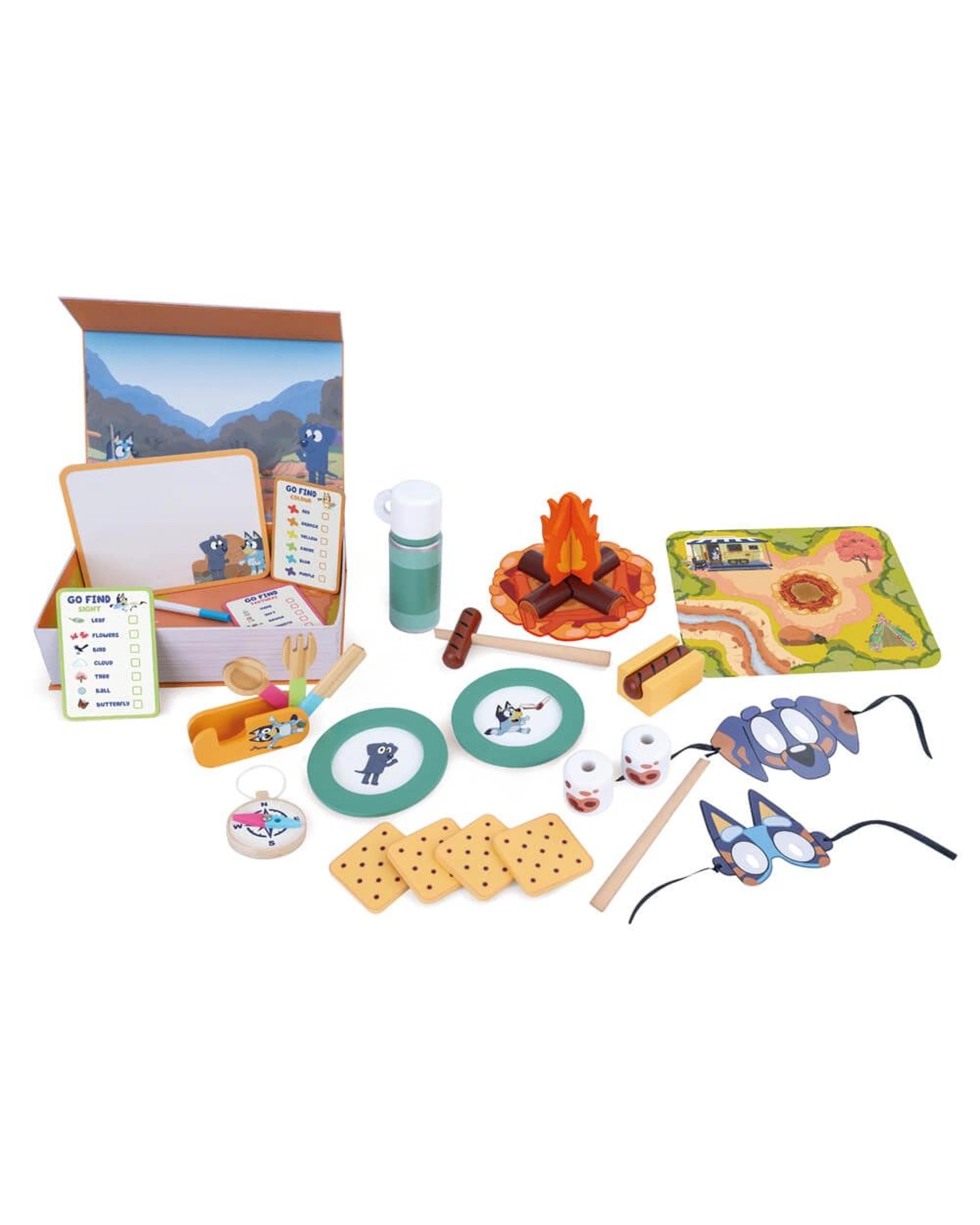 1 Bluey Camping Wooden Role Play Accessory Set, 1 of 3