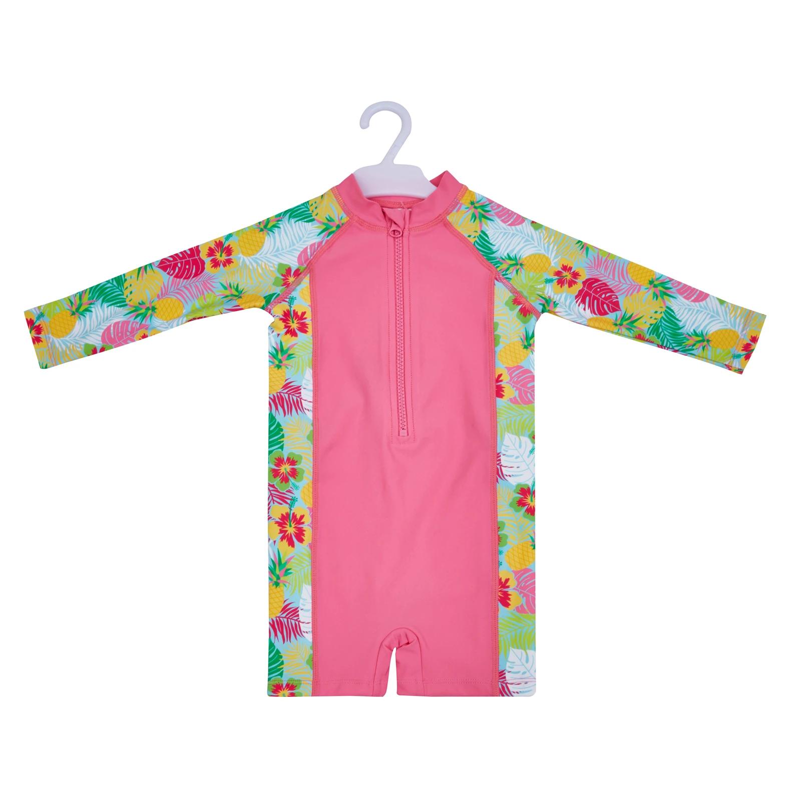 1 Big Softies 2pc Swimsuit & Hat PINK TROPICAL, 1 of 6