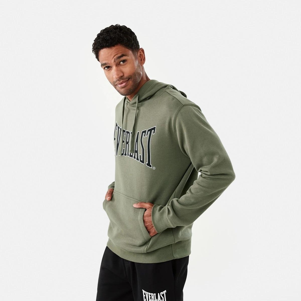 2 Everlast Mens Classic Sport Hoodie EVER CLASSIC KHAKI, 2 of 7