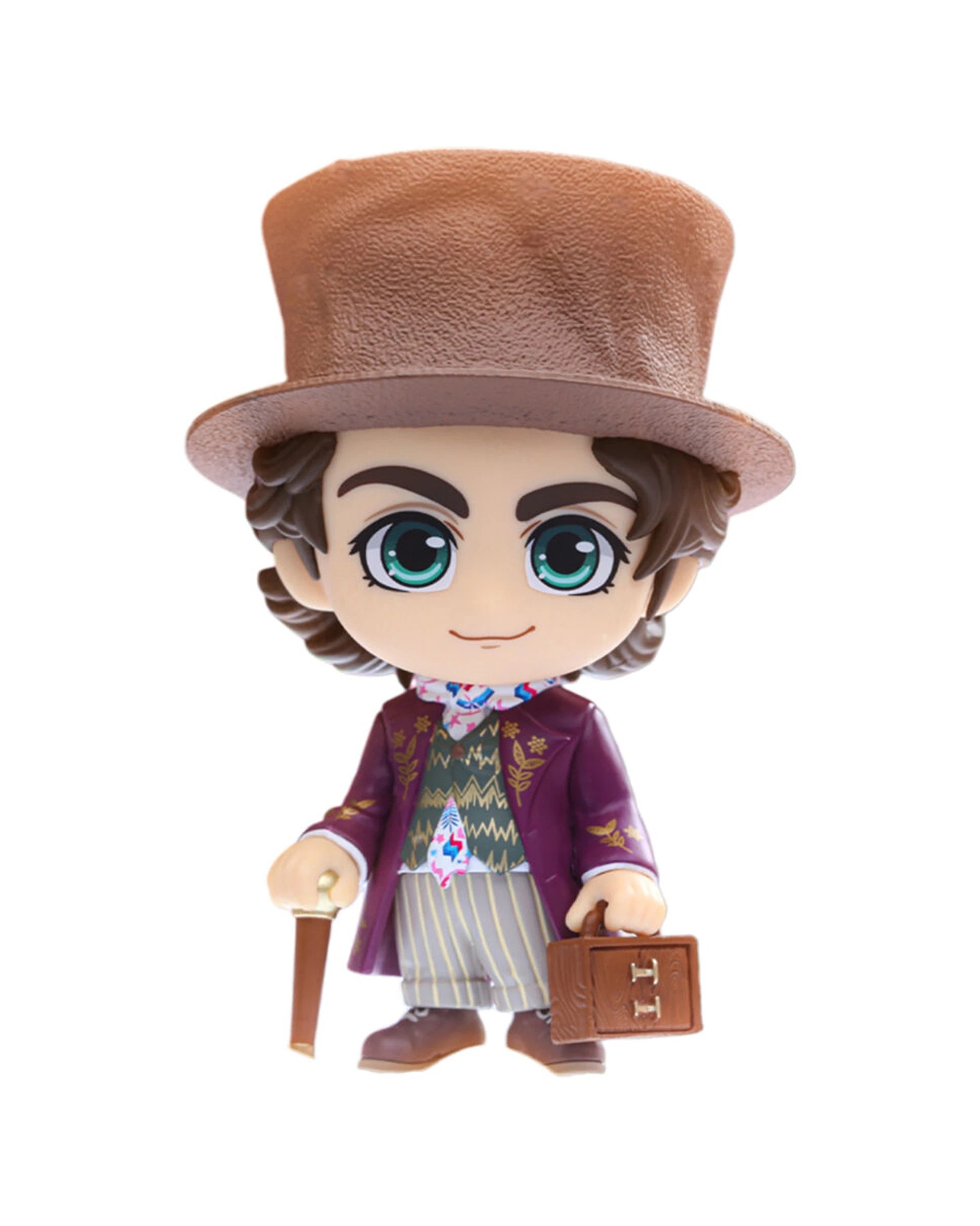 1 WONKA 2023 Willy Wonka 2023 Cosbaby Action Figure 11cm Includes Travel Suitcase - Pink, 1 of 3