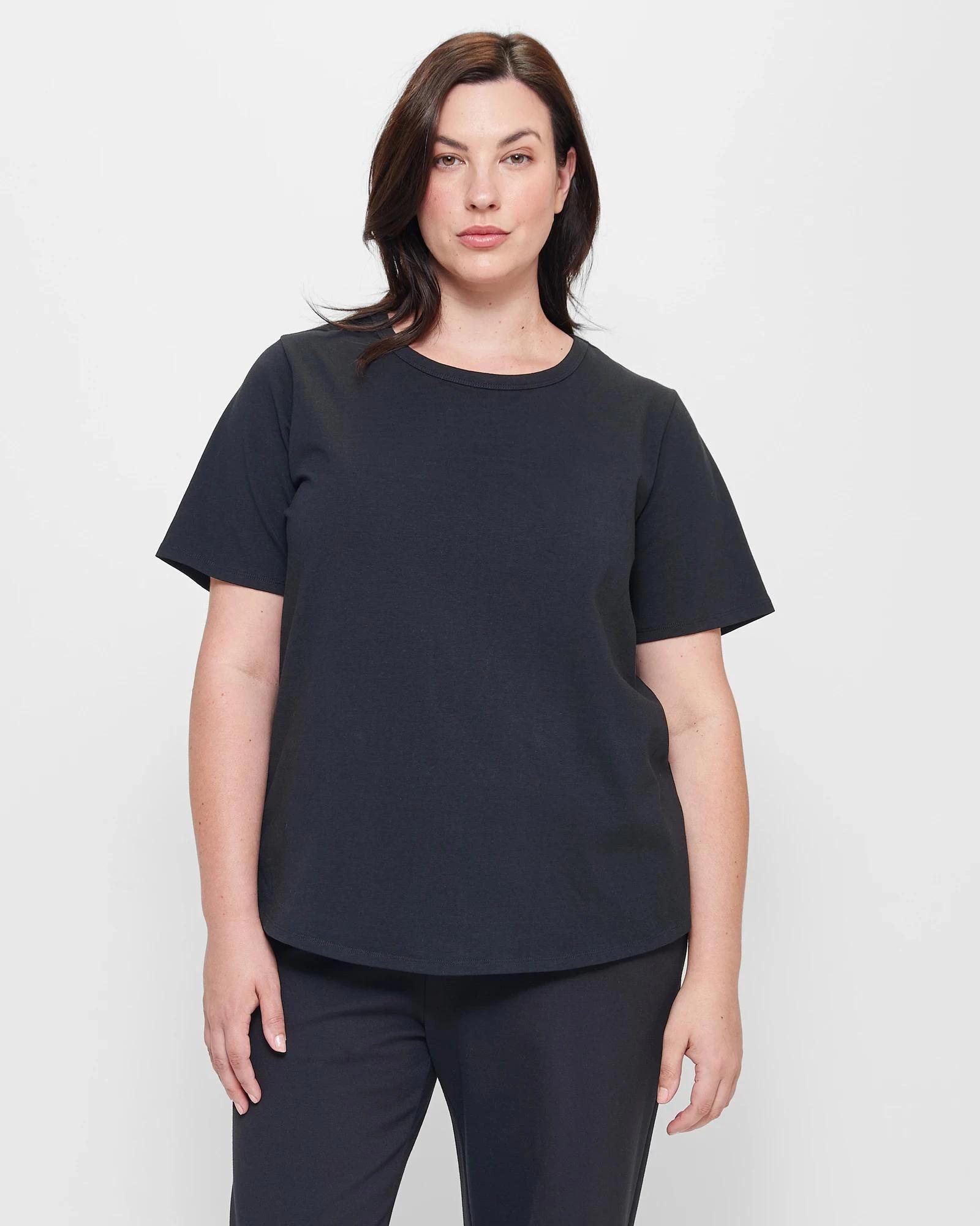 1 Target Plus Size Australian Cotton T-Shirt BLACK, 1 of 10