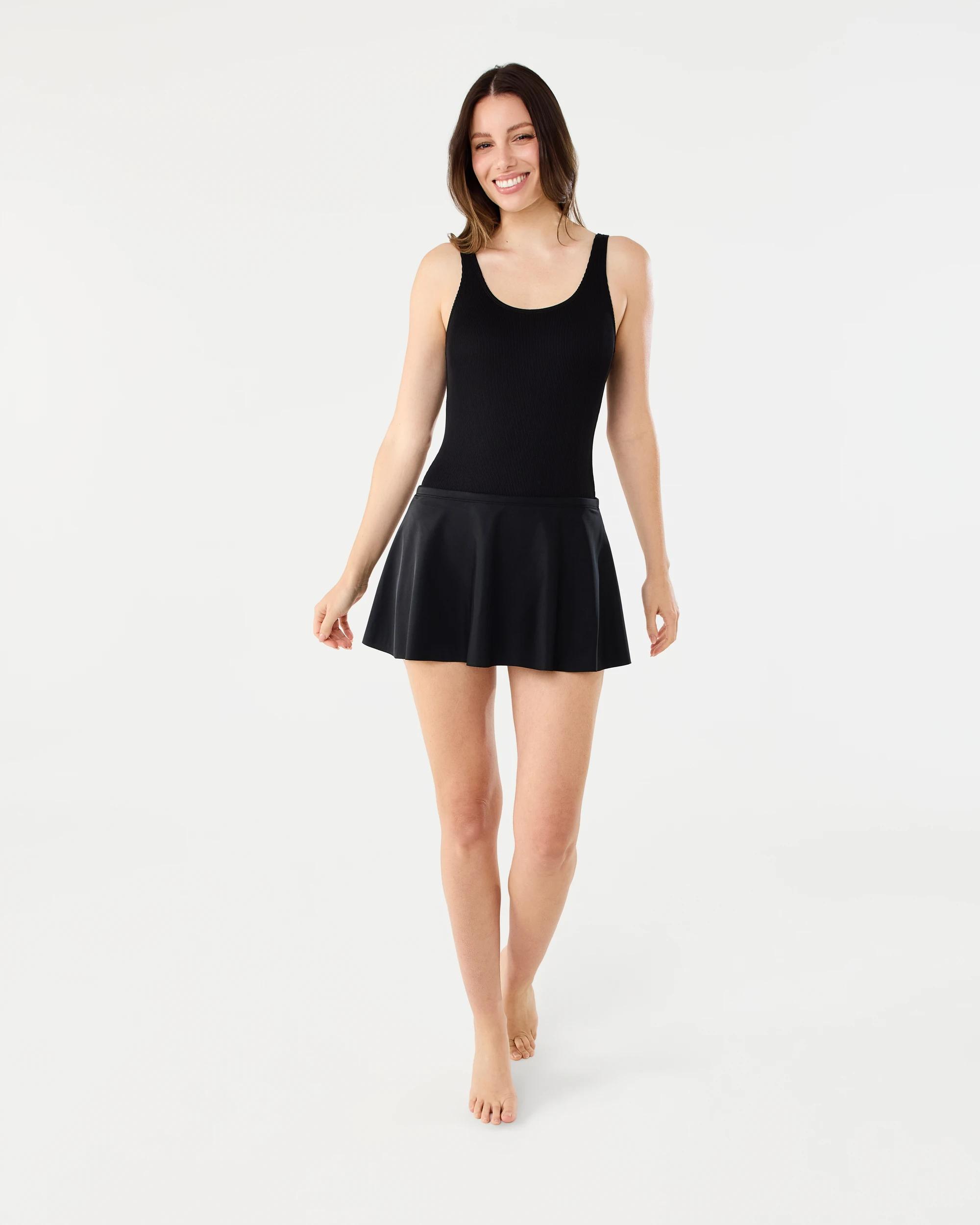 6 Swim Skirt Black, 6 of 7