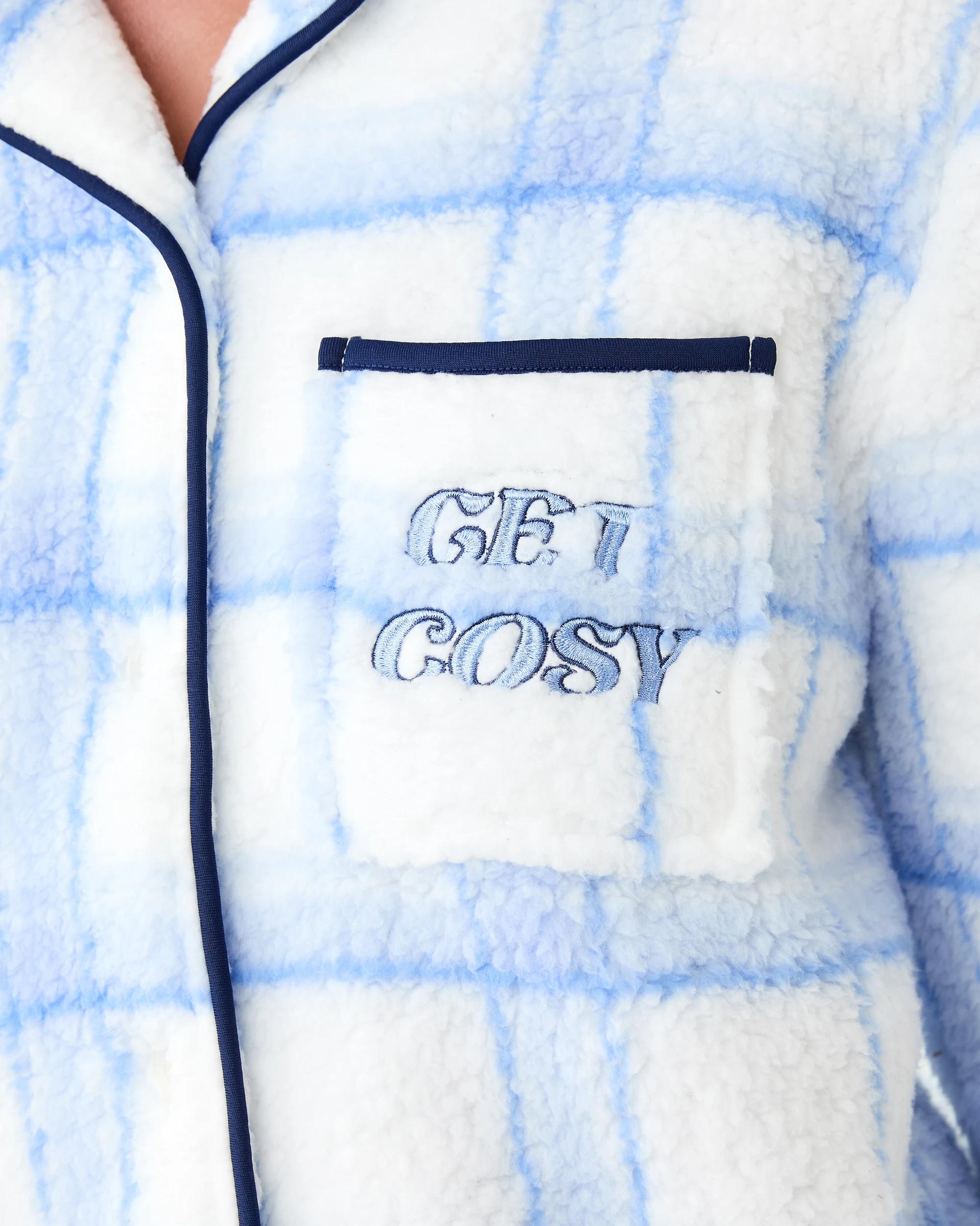 5 Disney Lilo & Stitch License Fleece Button Through Pyjama Set Stch Cosy, 5 of 9