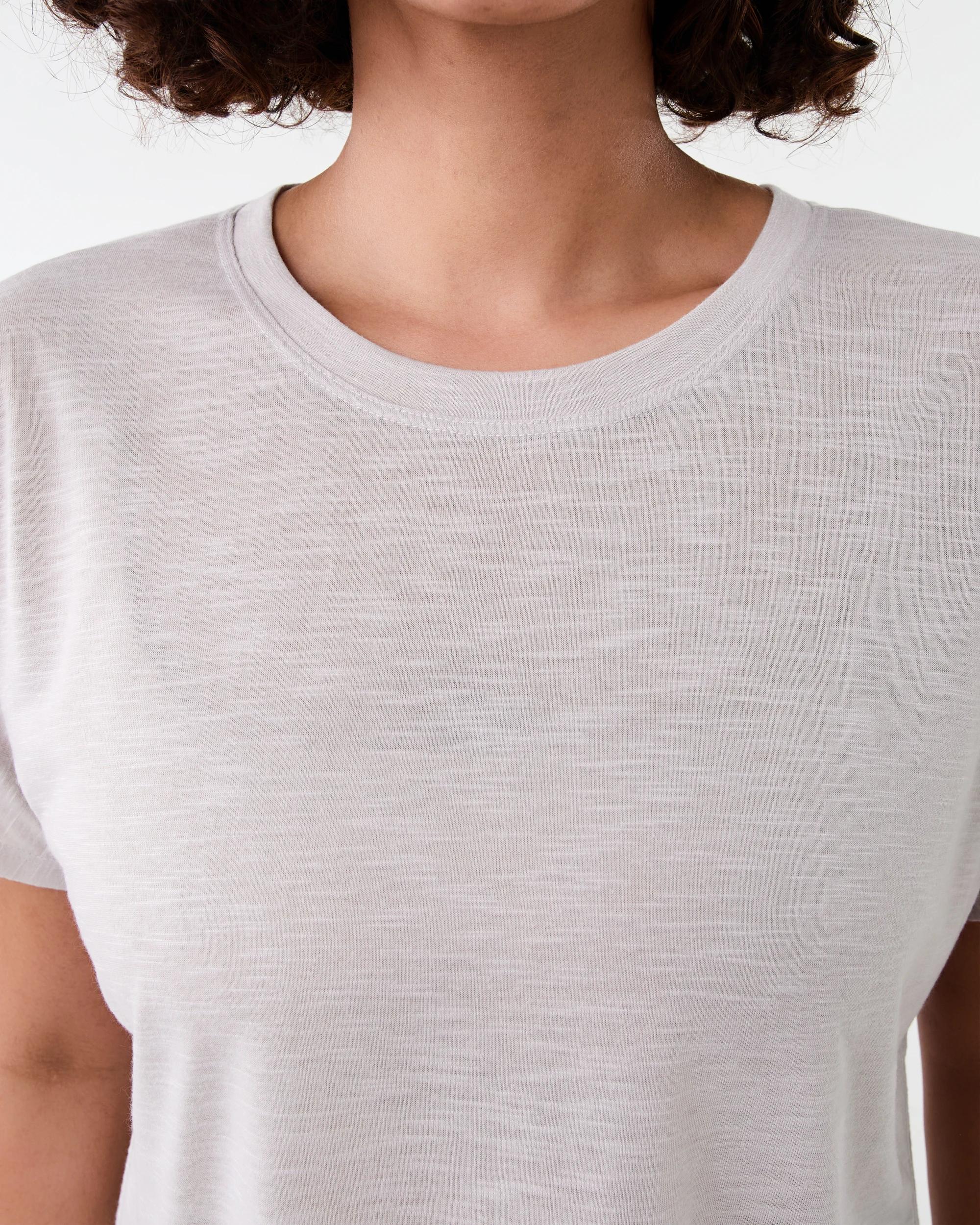 5 Active Womens Relax Sleeve T-shirt Peak Grey, 5 of 6