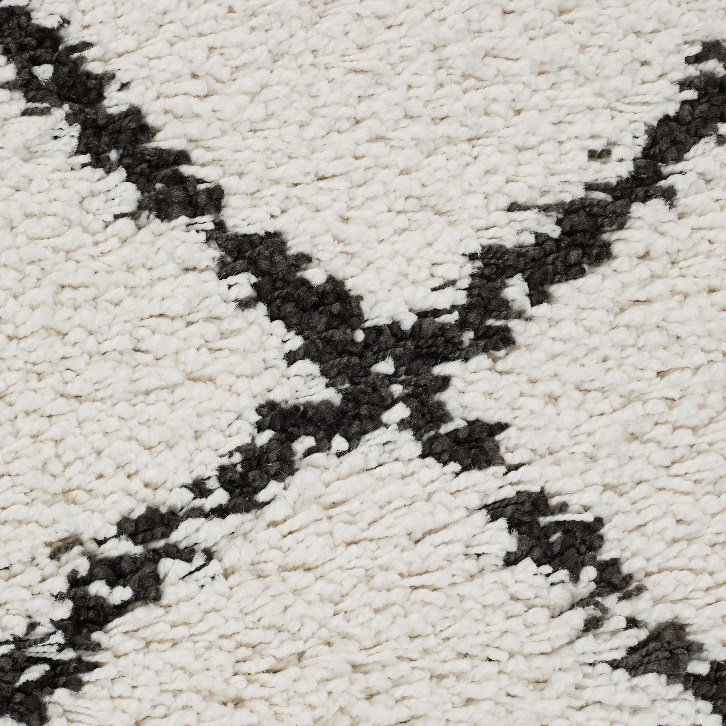 6 Common Ground Rugs Amber 22 290x200cm - Large Shag Rug - White, 6 of 7