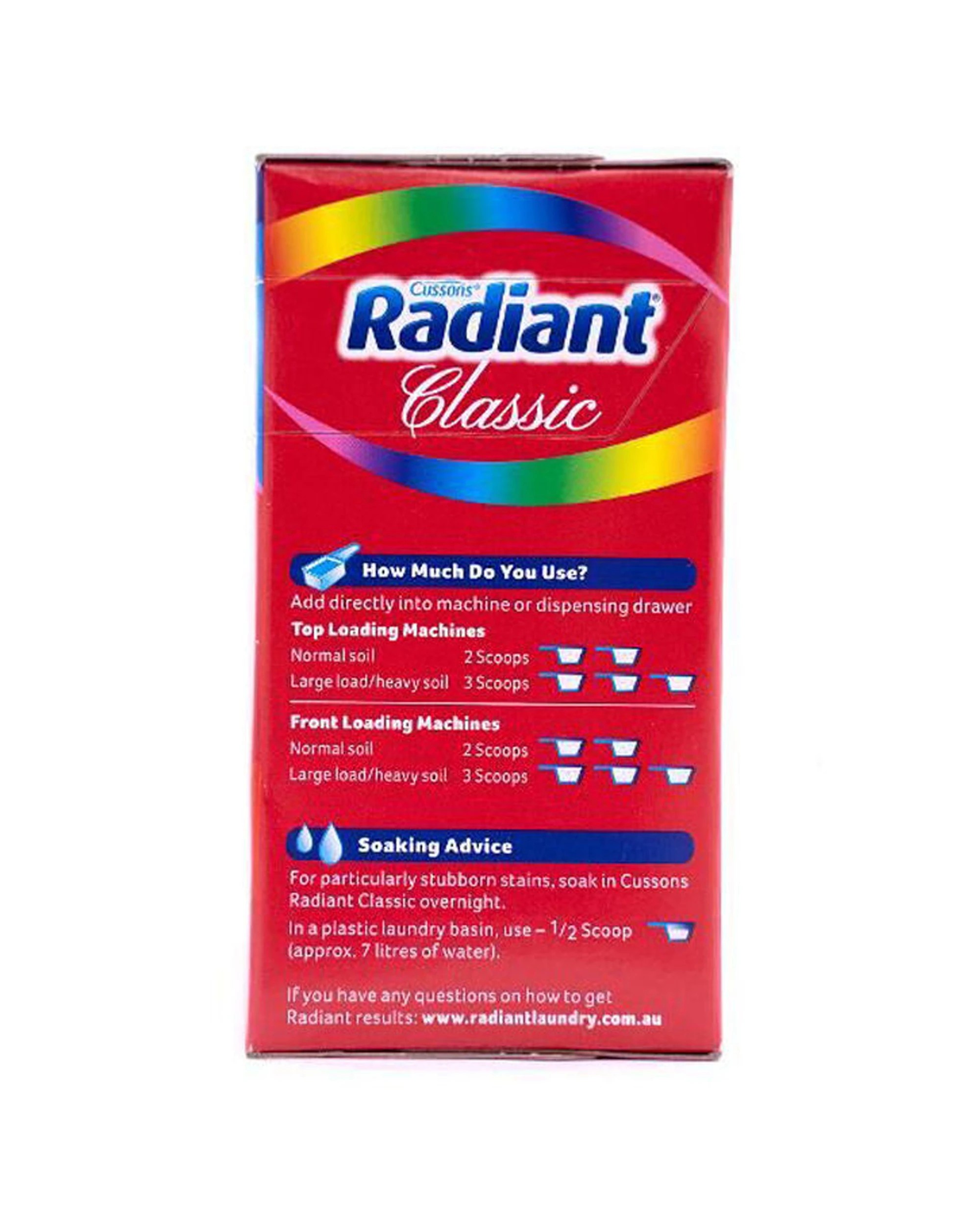 5 Radiant 24PK Classic Laundry Washing Powder 500g - Red, 5 of 5