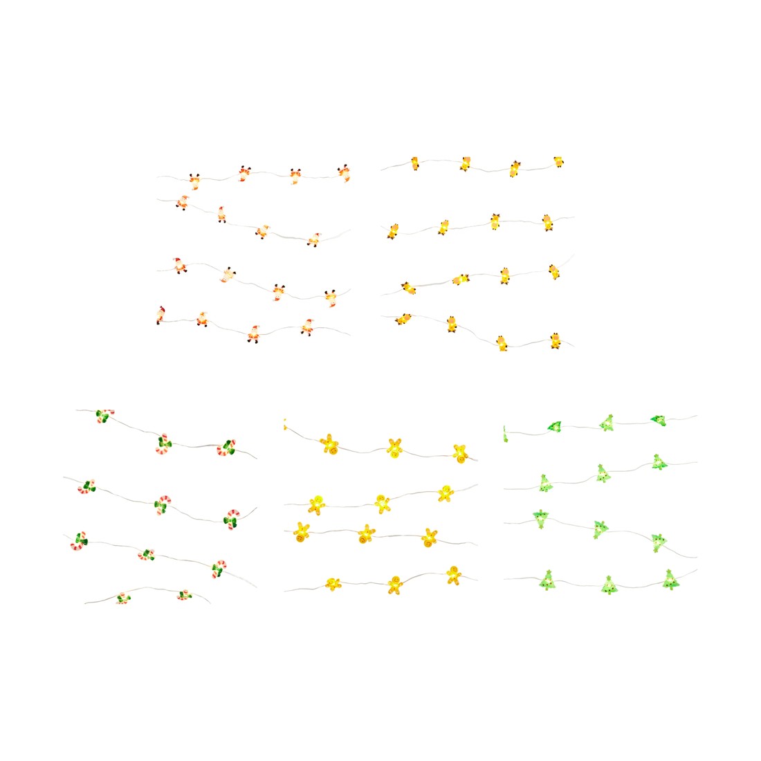 2 Battery Operated 30 LED Novelty Wire String Lights - Assorted, 2 of 7