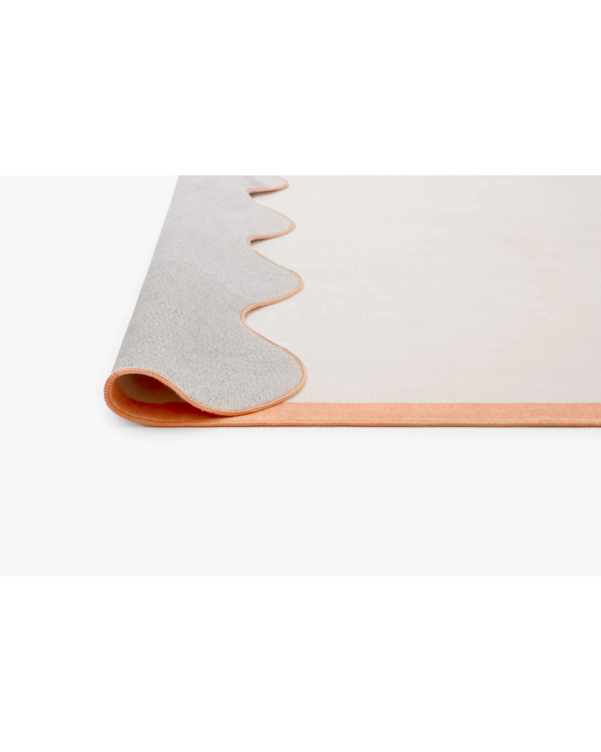 5 Loopsie Bitonto Tonal Scalloped Washable Rug-290cm x 190cm - Orange, 5 of 8