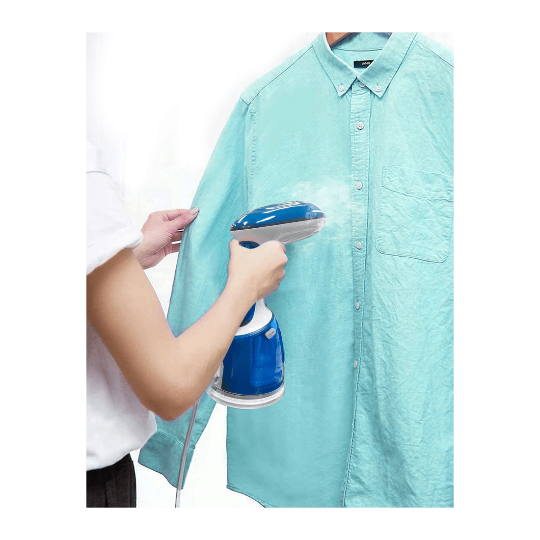 8 TODO 1700W Power Garment Steamer Handheld Steam Brush Iron Blue, 8 of 10