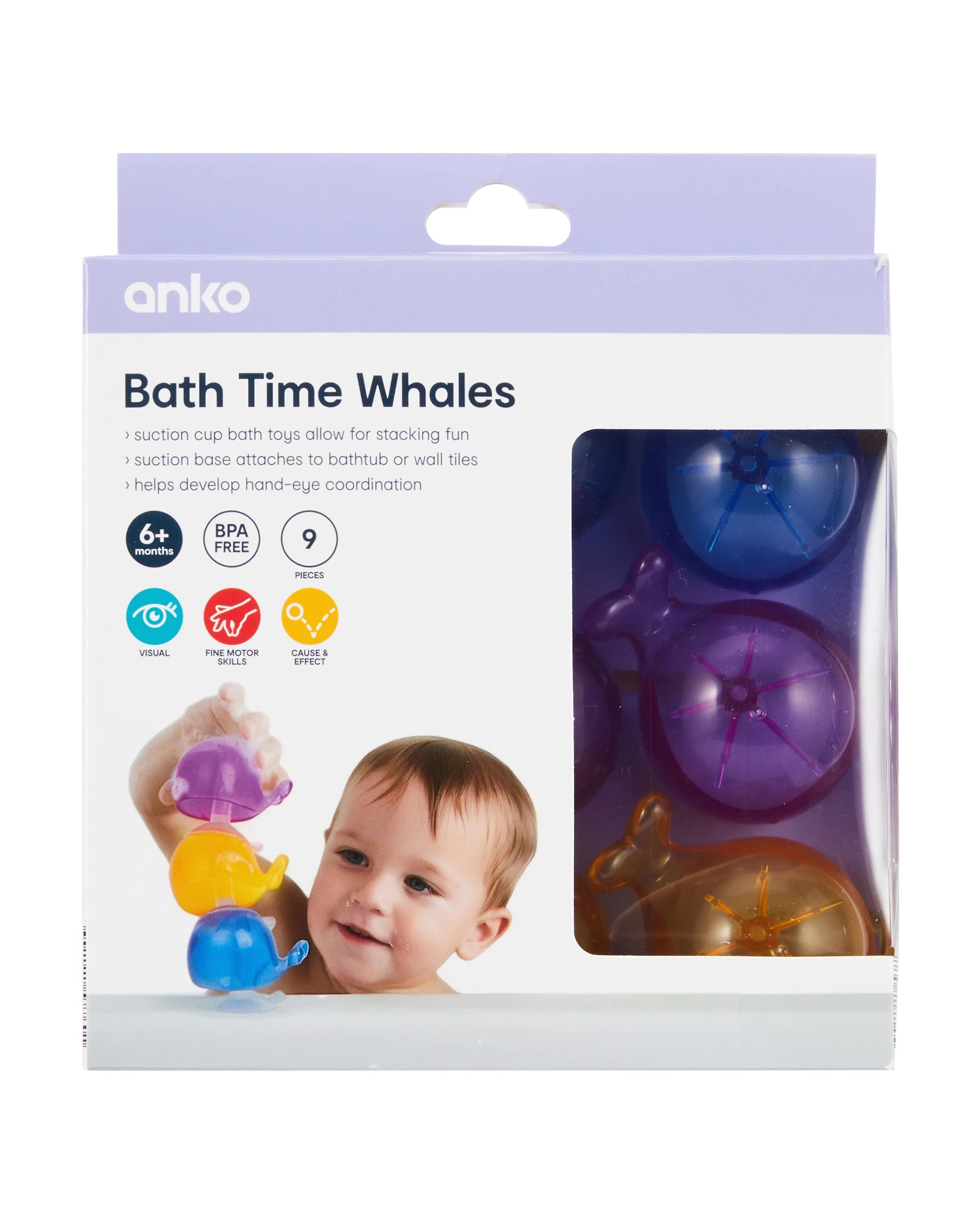 7 9 Piece Bath Time Whales, 7 of 8