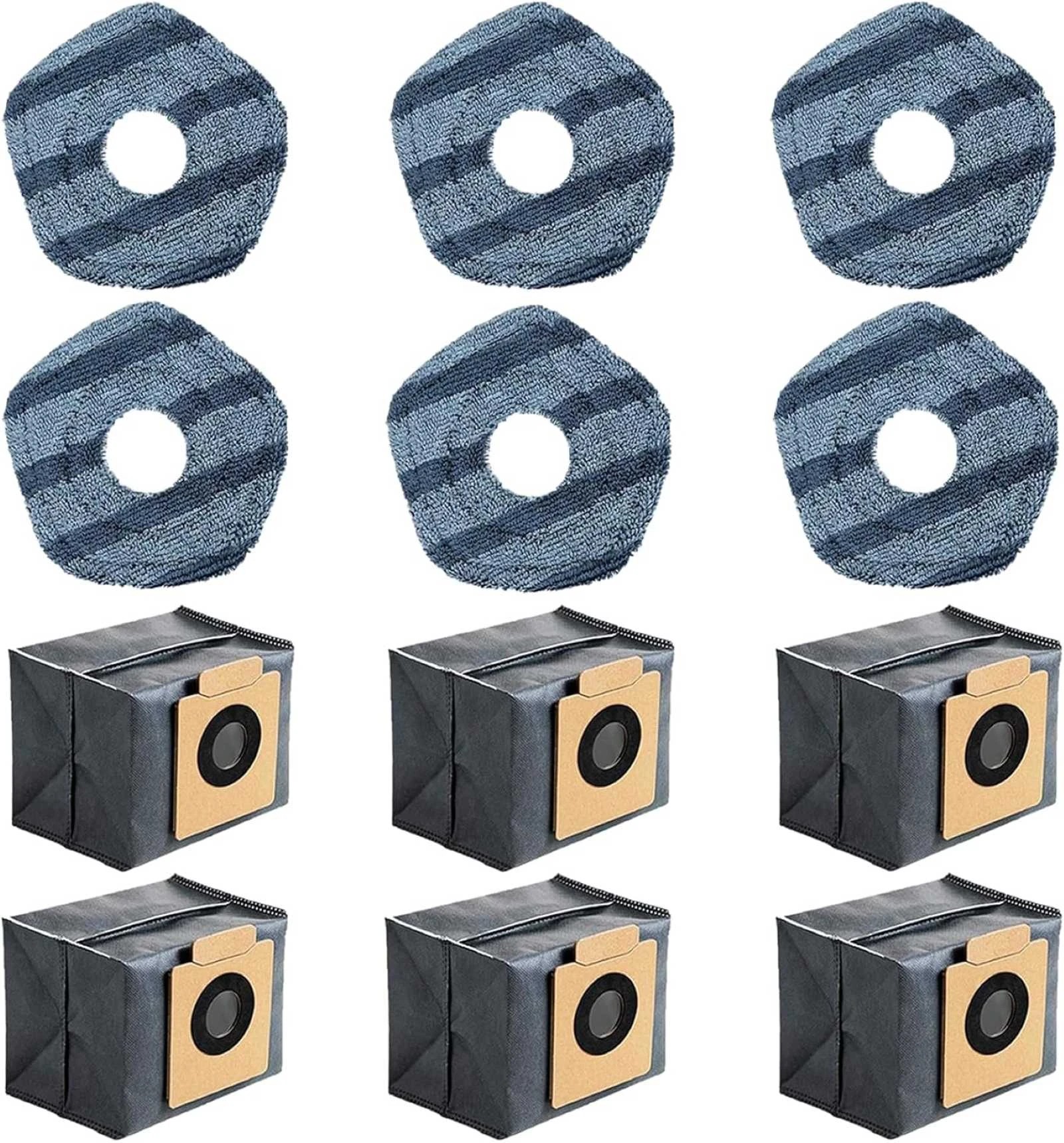 3 Hygieia 12pk Mop Pads & Bags For Eufy X10 Pro Omni Robot Vacuum Cleaners - Grey, 3 of 6