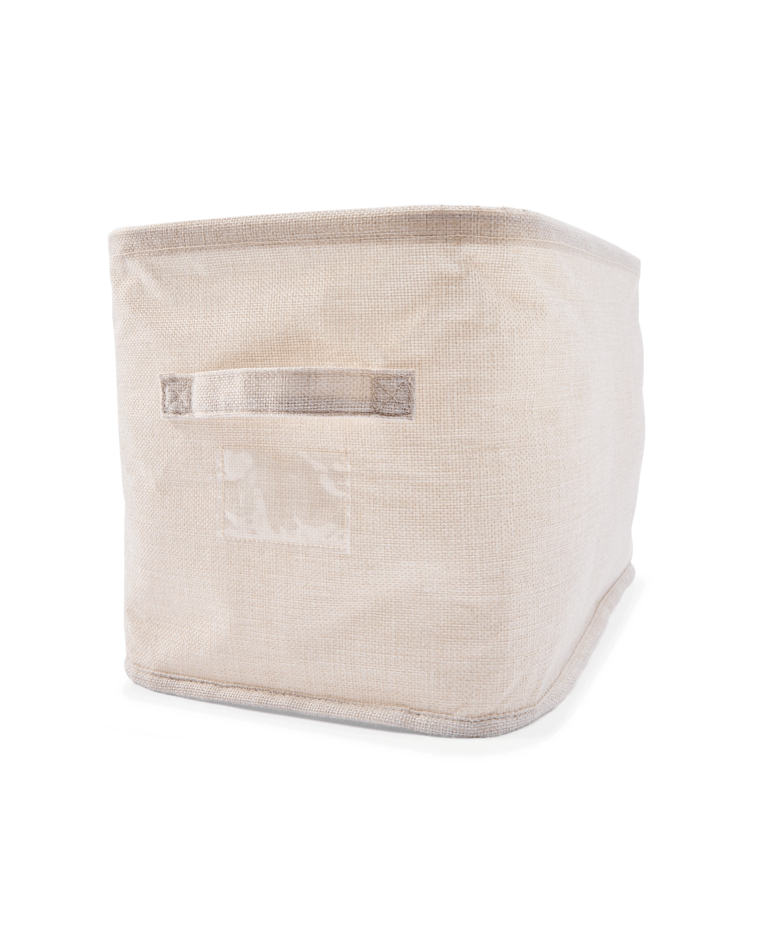 3 Linen Look Short Organiser - Narrow, Beige, 3 of 9