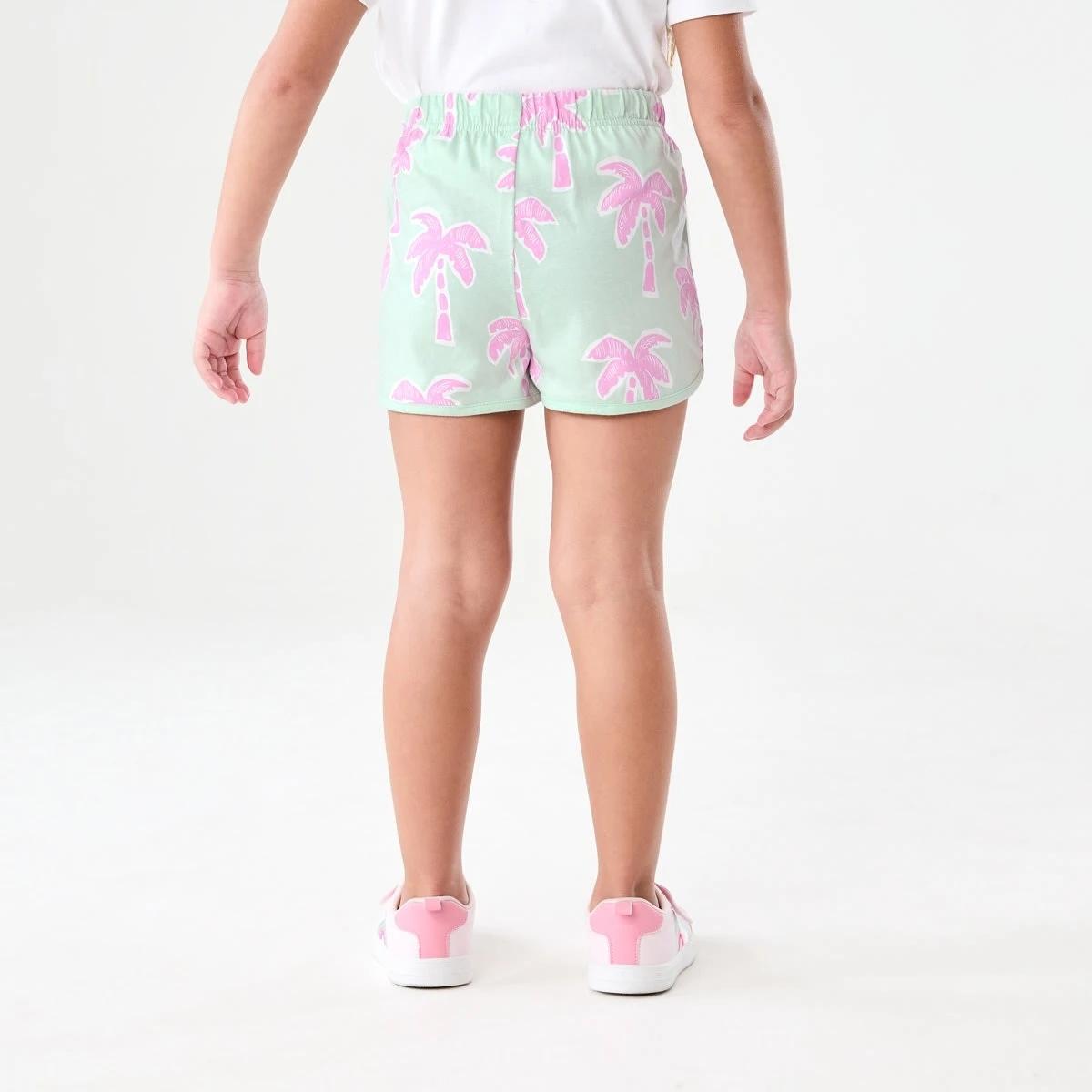 2 Print Jersey Shorts PALM REVERIE SOFT JADE 2 COLOUR, 2 of 6