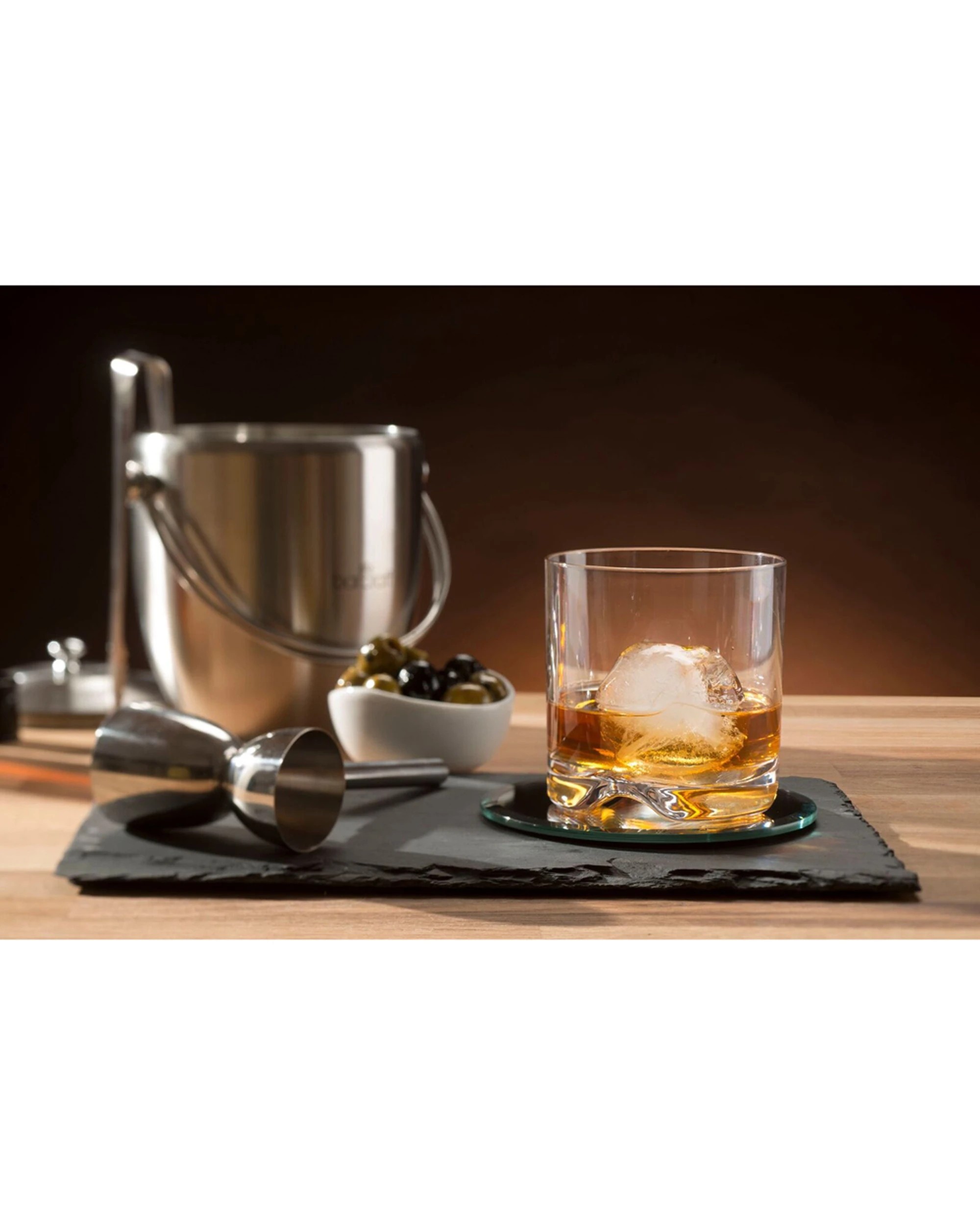 4 BarCraft Stainless Steel Ice Bucket With Lid and Tongs - Silver, 4 of 6